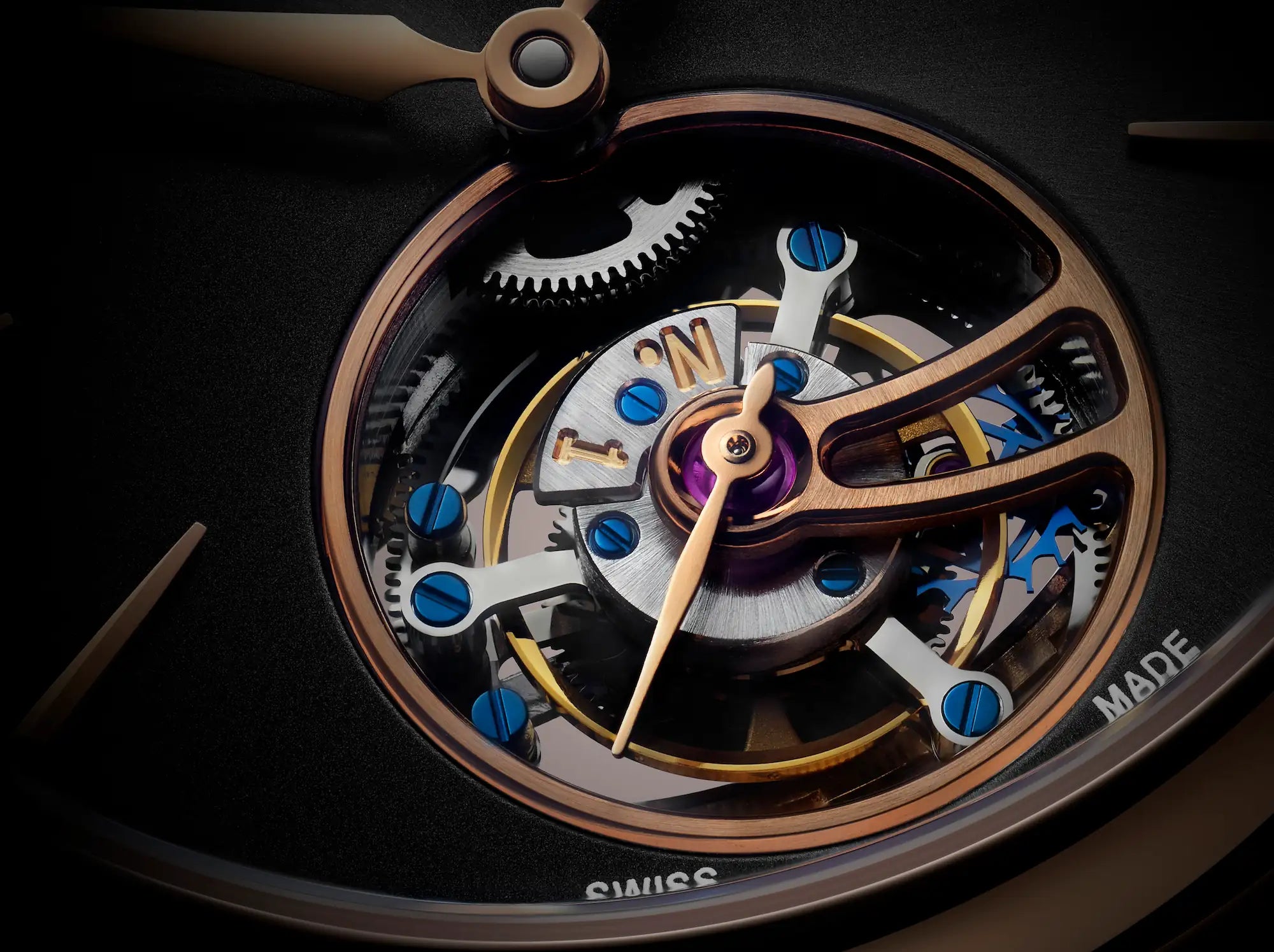 Detailaufnahme des Classic Tourbillions aus der hauseigenen Caliber Manufaktur von Frederique Constant
