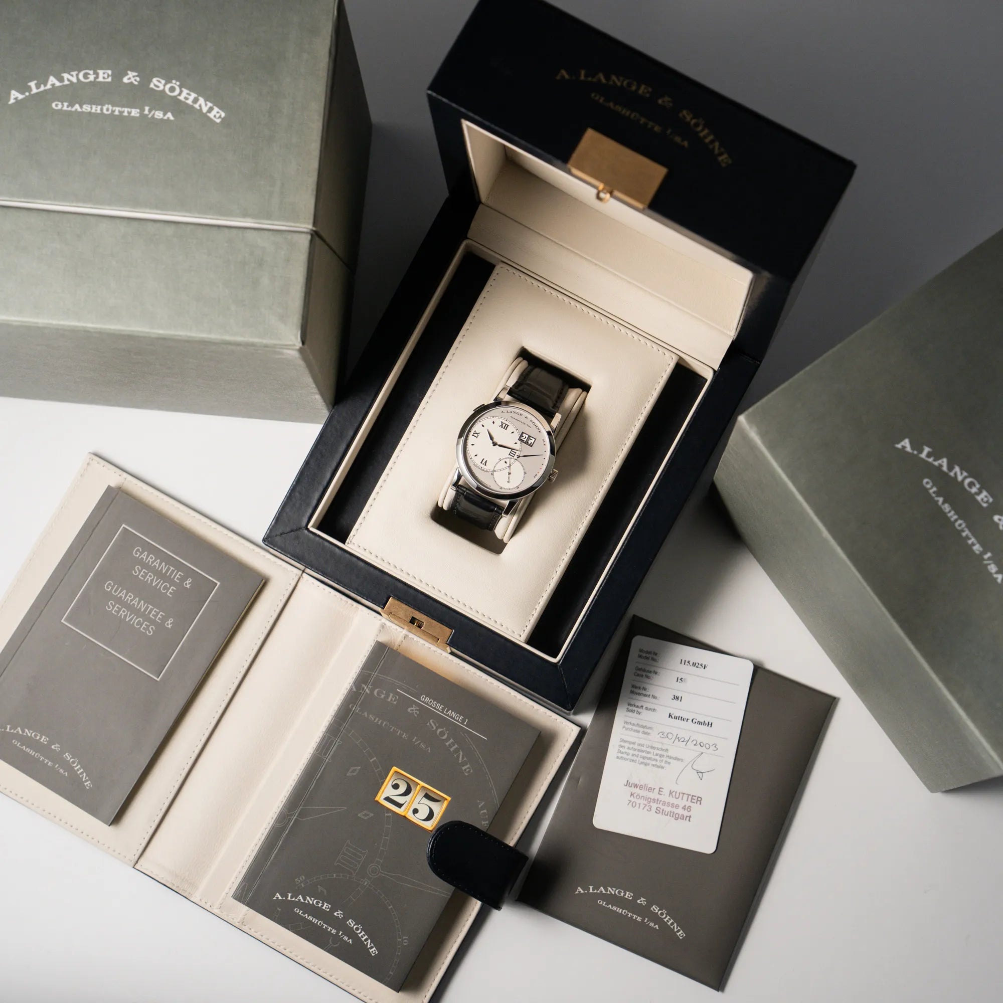 Grand Lange 1 Platinum | 115.025 | Full Set | Service 2023