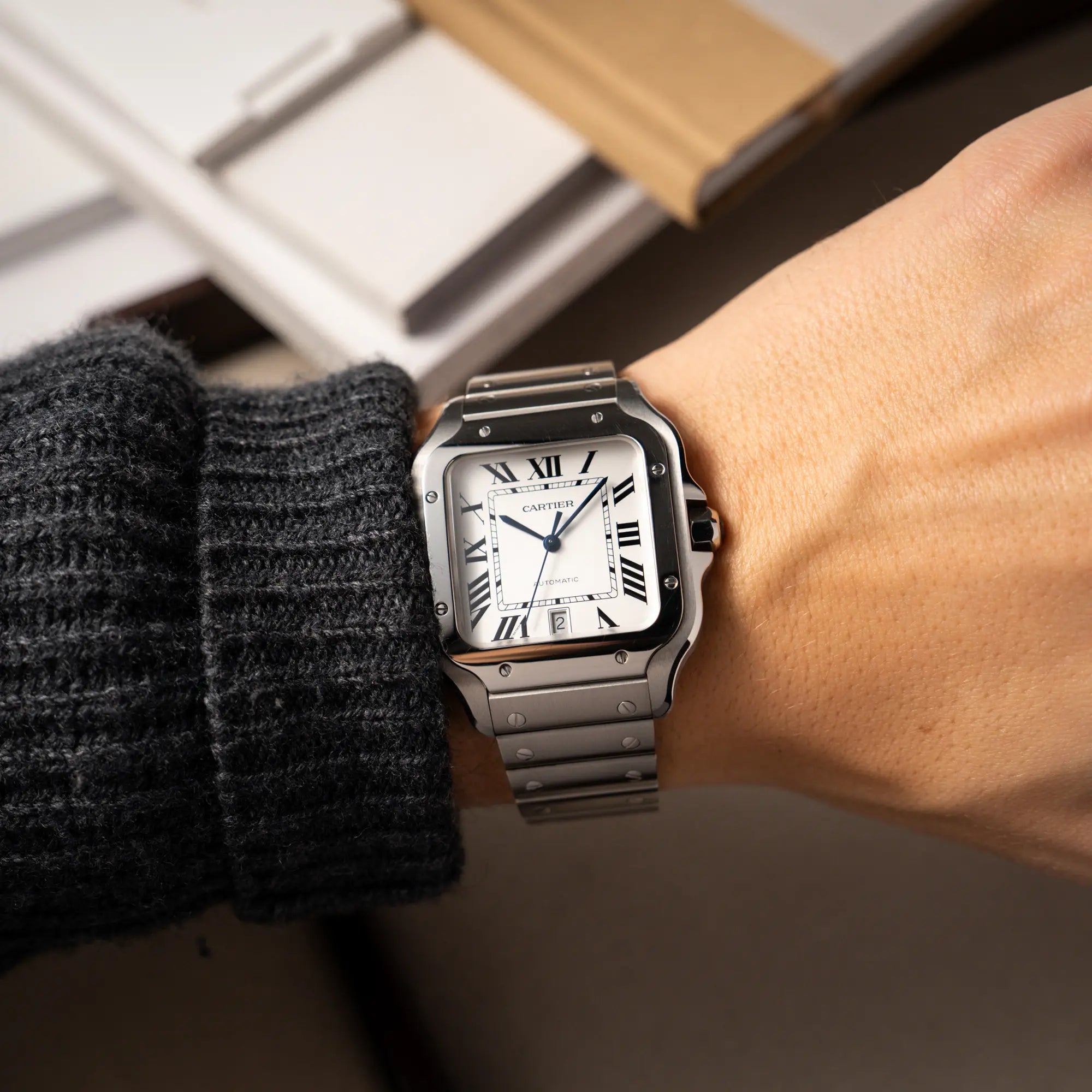 Santos De Cartier Large Model | WSSA0018 | Full Set 2018