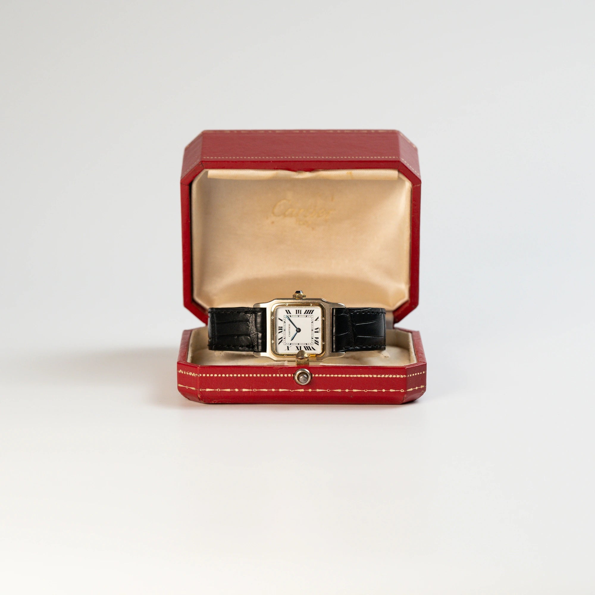 Cartier Santos Dumont "Deux Ors" mit Paris Dial in der originalen Uhrenbox aus 1971