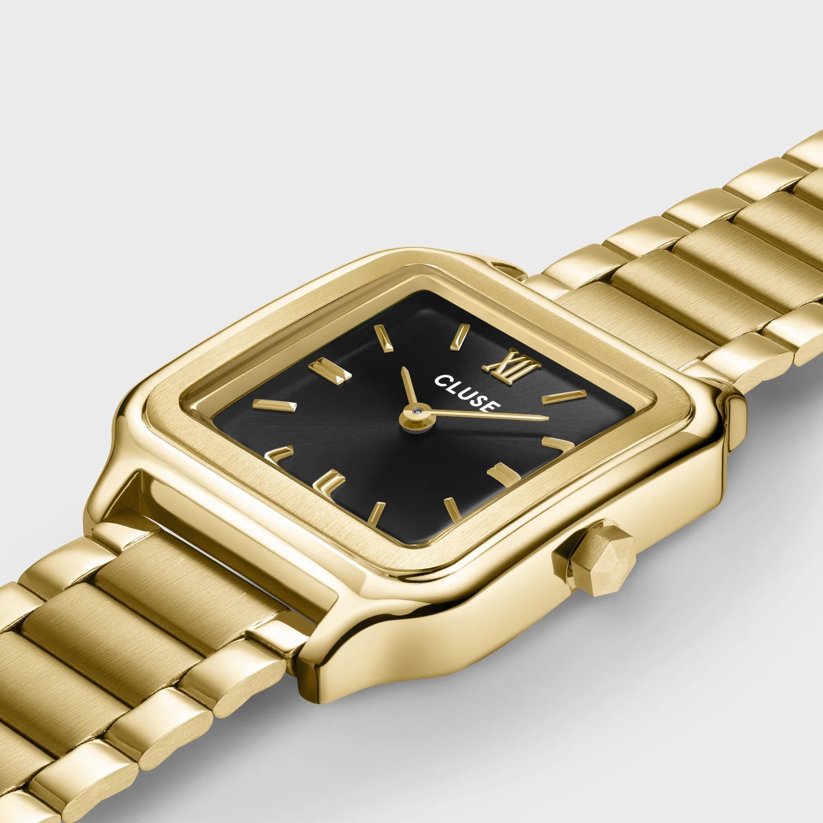 Gracieuse Uhr | Goldfarben | Schwarzes Zifferblatt