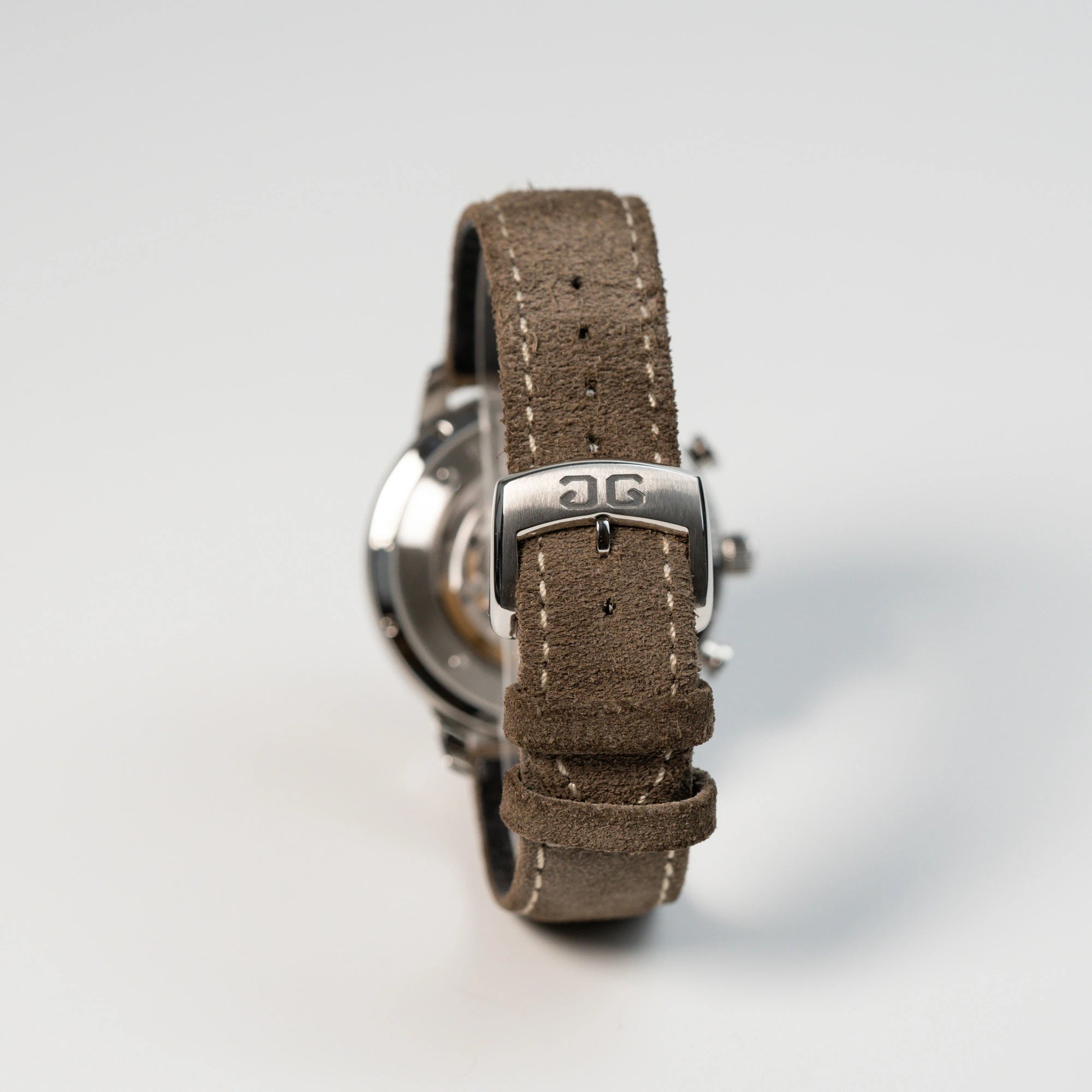Braunes Lederarmband mit Dornschließe der Glashütte Original Sixties Chronograph