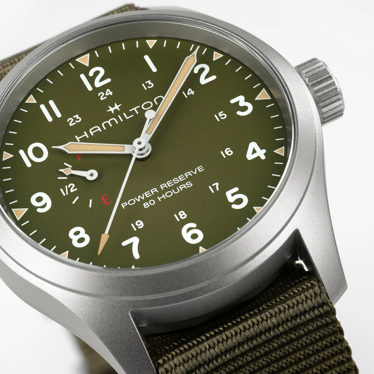 Khaki Field Power Reserve | 40 mm | olivgrün