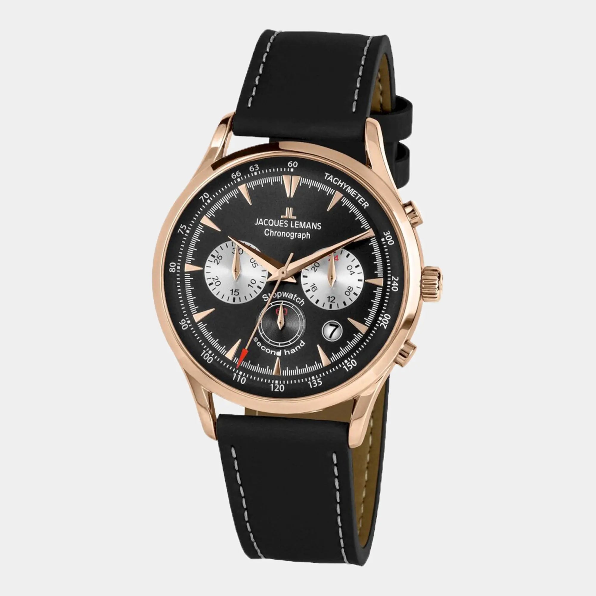 Jacques Lemans Retro Classic Chronograph 1-2068E Rose gold