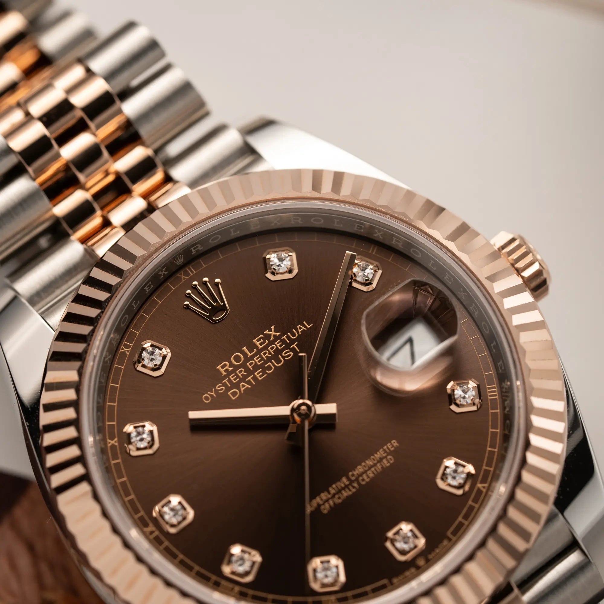 Datejust 41 Chocolate Stahl-Rosé | 126331 | Full-Set 2023
