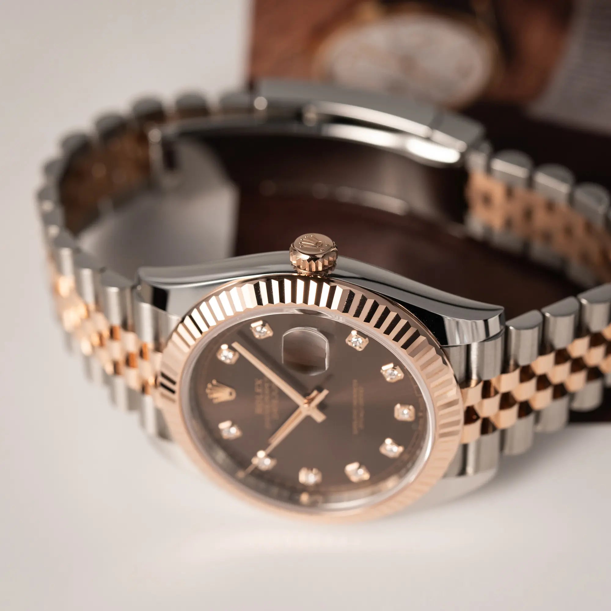 Datejust 41 Chocolate Stahl-Rosé | 126331 | Full-Set 2023