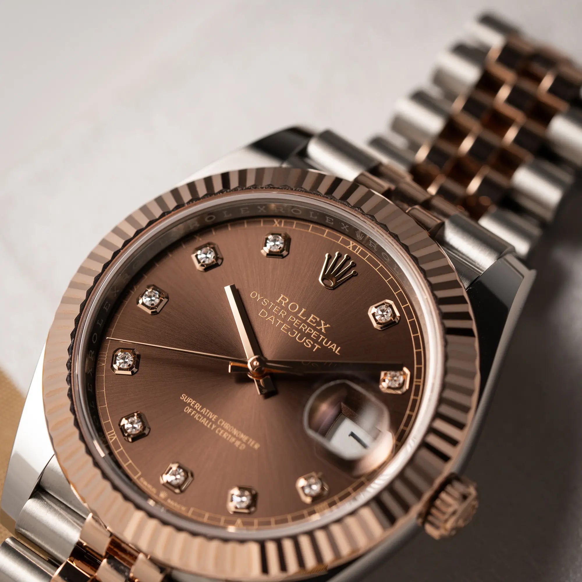 Datejust 41 Chocolate Stahl-Rosé | 126331 | Full-Set 2023