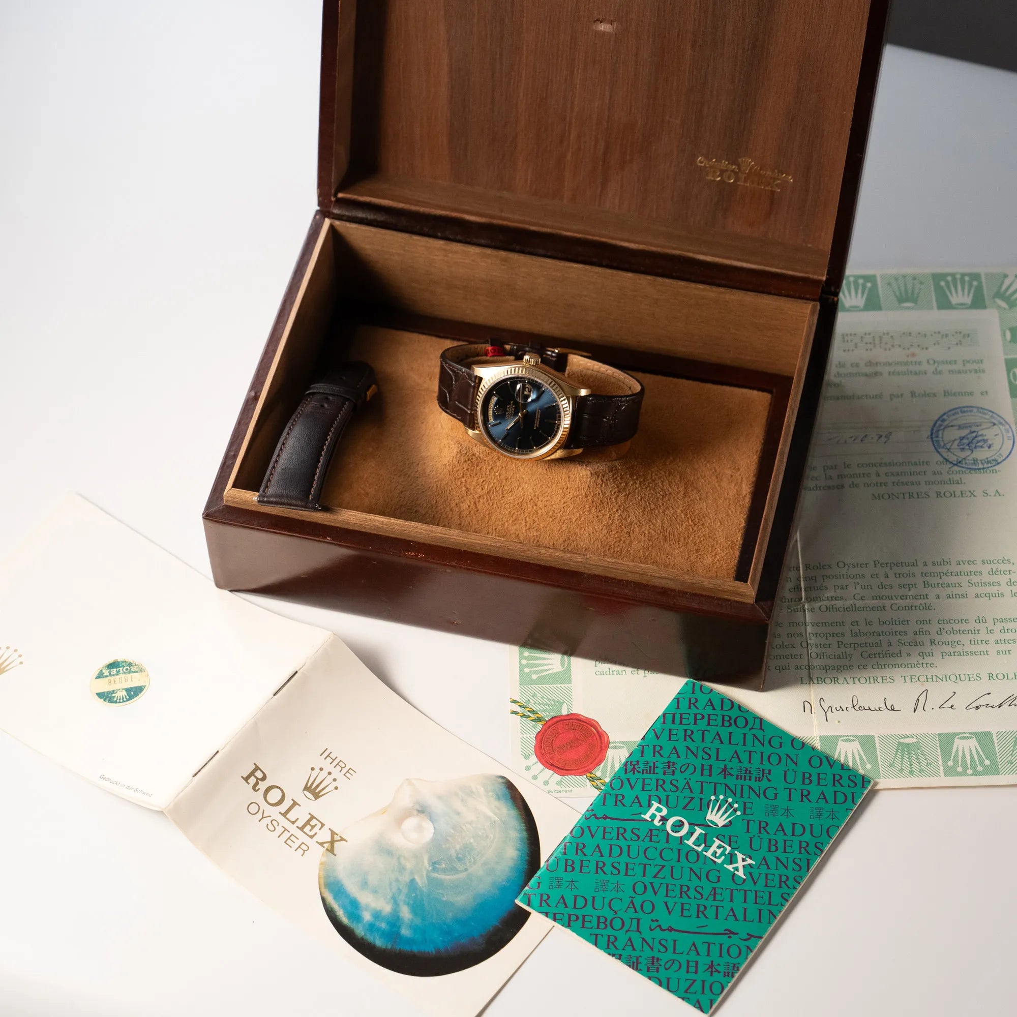 Day-Date 36 | 18038 | Box & Papiere | 1979 | LC100