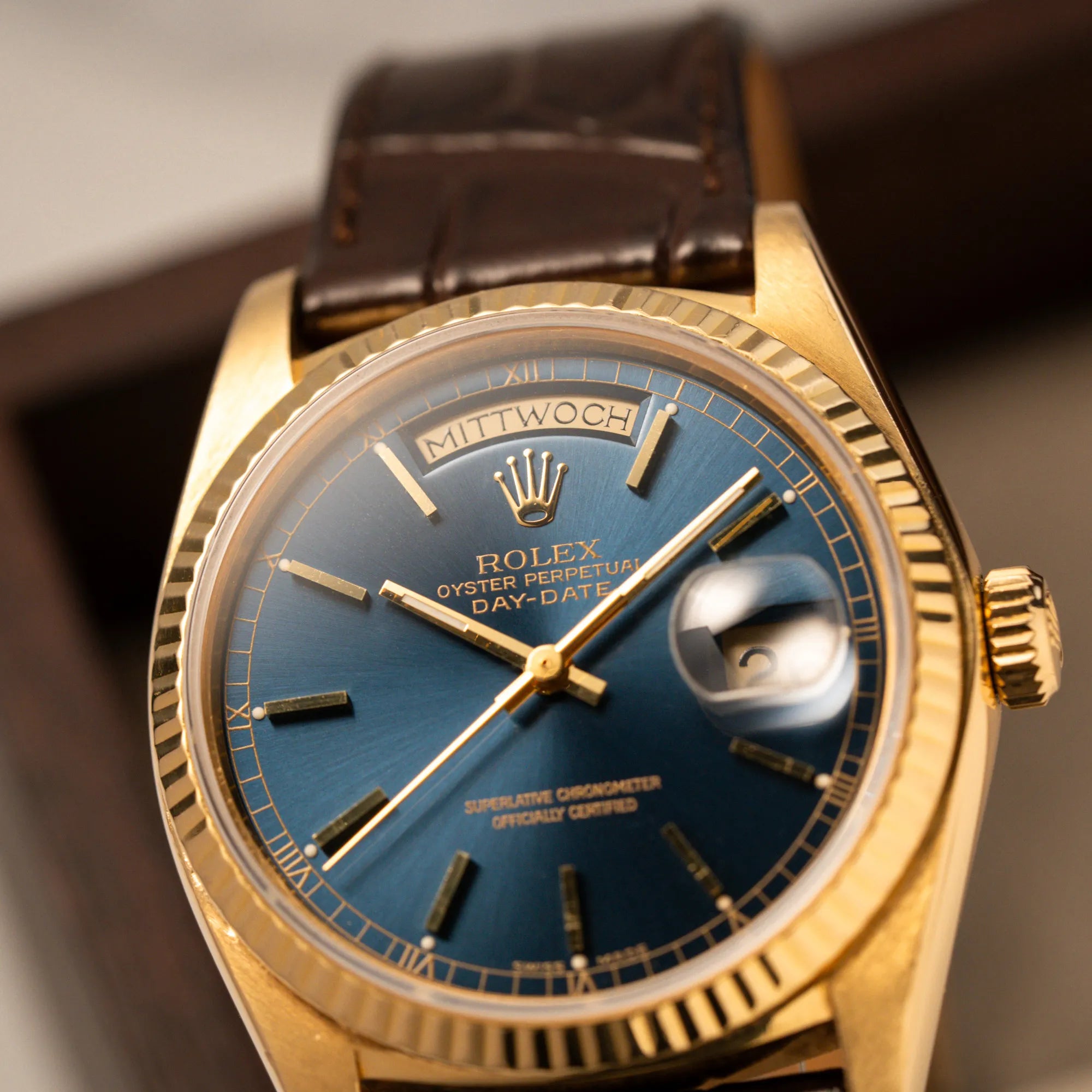 Day-Date 36 | 18038 | Box & Papiere | 1979 | LC100