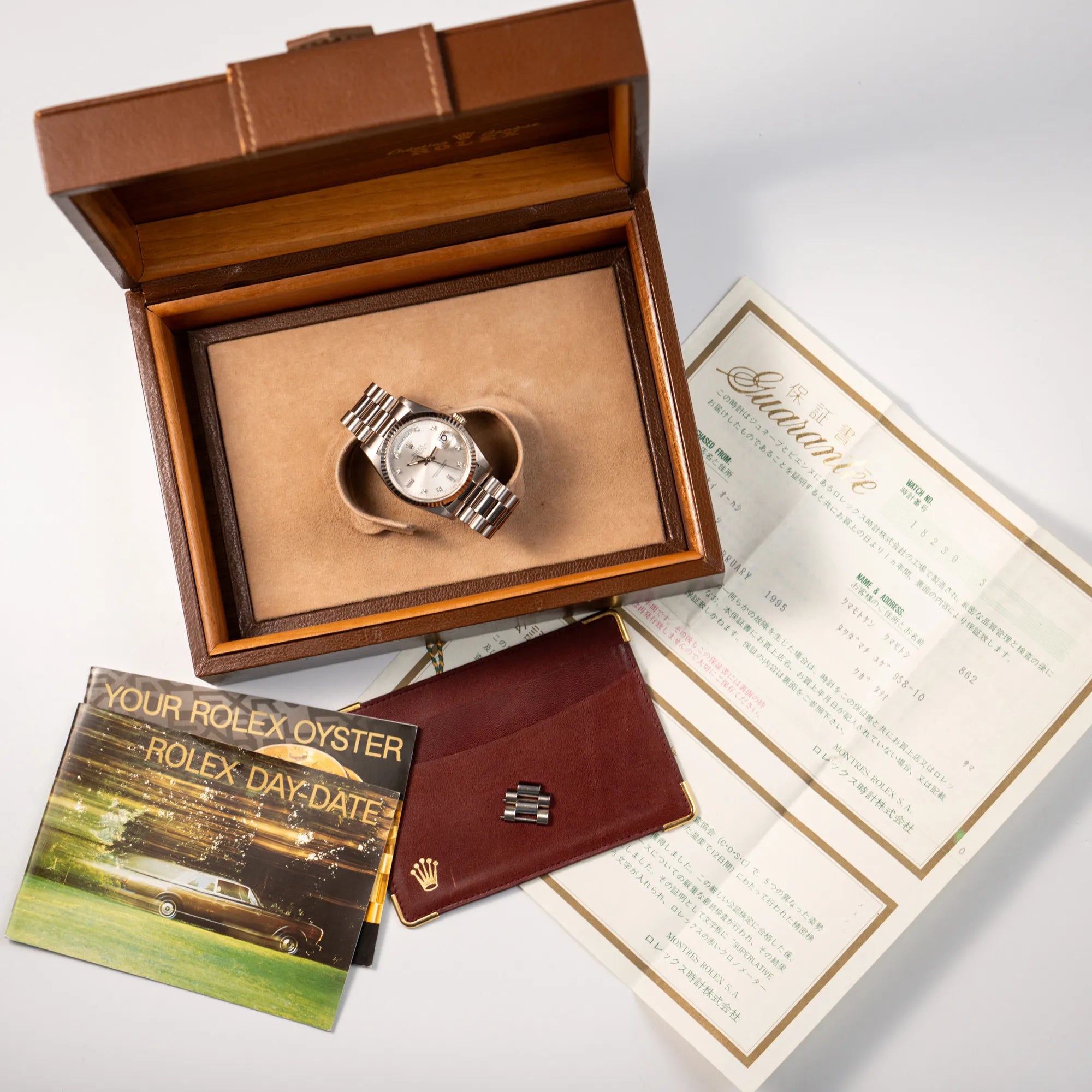 Day-Date 36 Weißgold Dia | 18239 | Box & Papiere | 1995