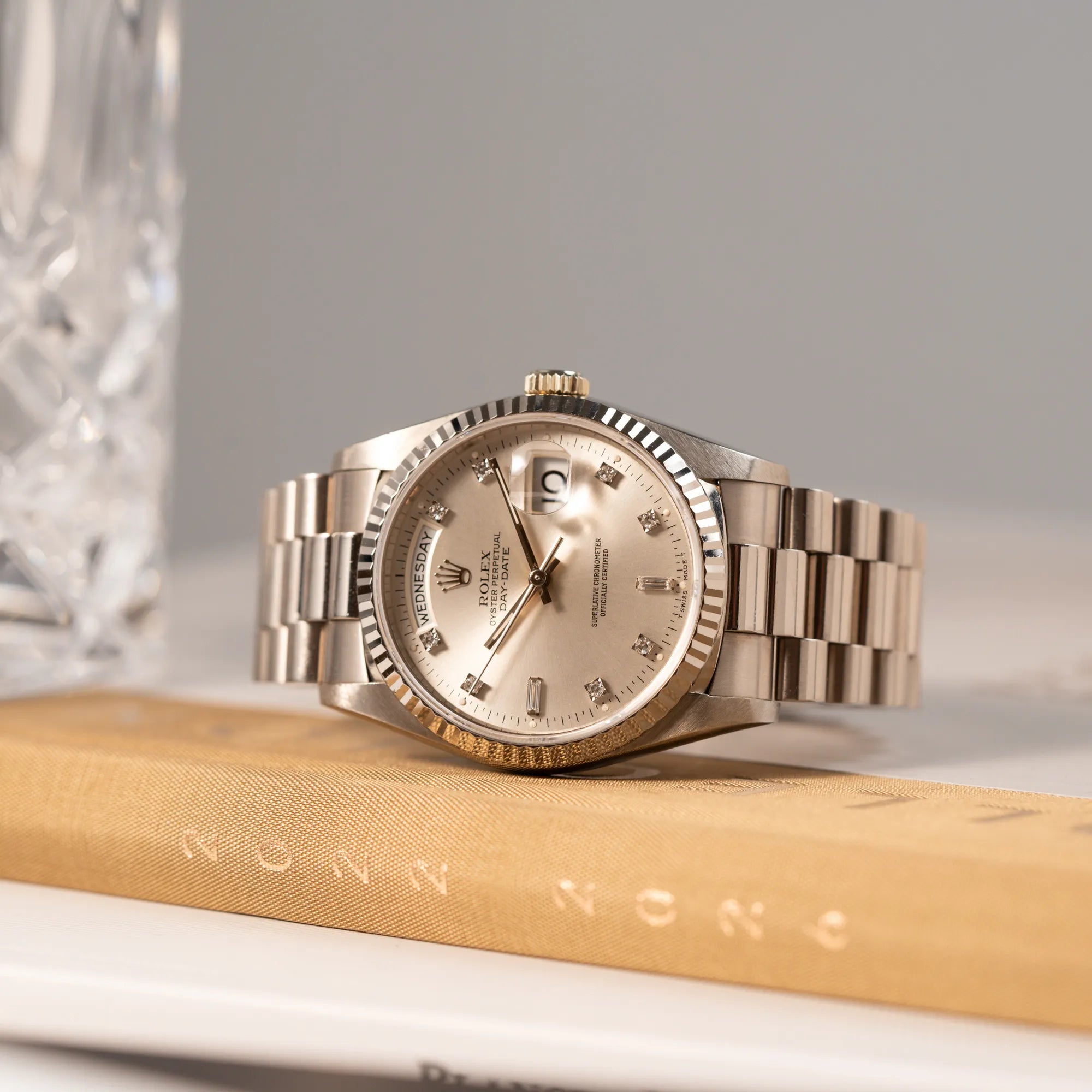 Day-Date 36 Weißgold Dia | 18239 | Box & Papiere | 1995