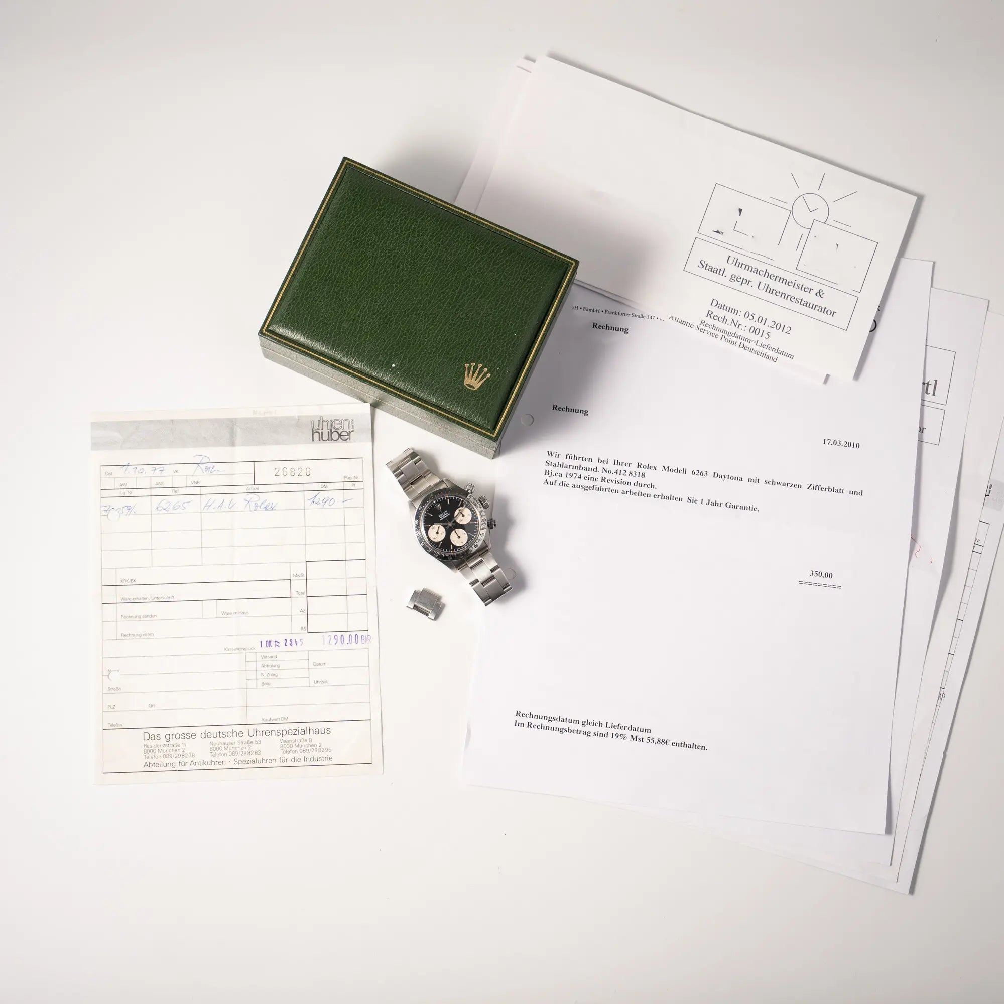 Daytona | 6265 | Box & Original Erstkaufbeleg aus 1972 | Service