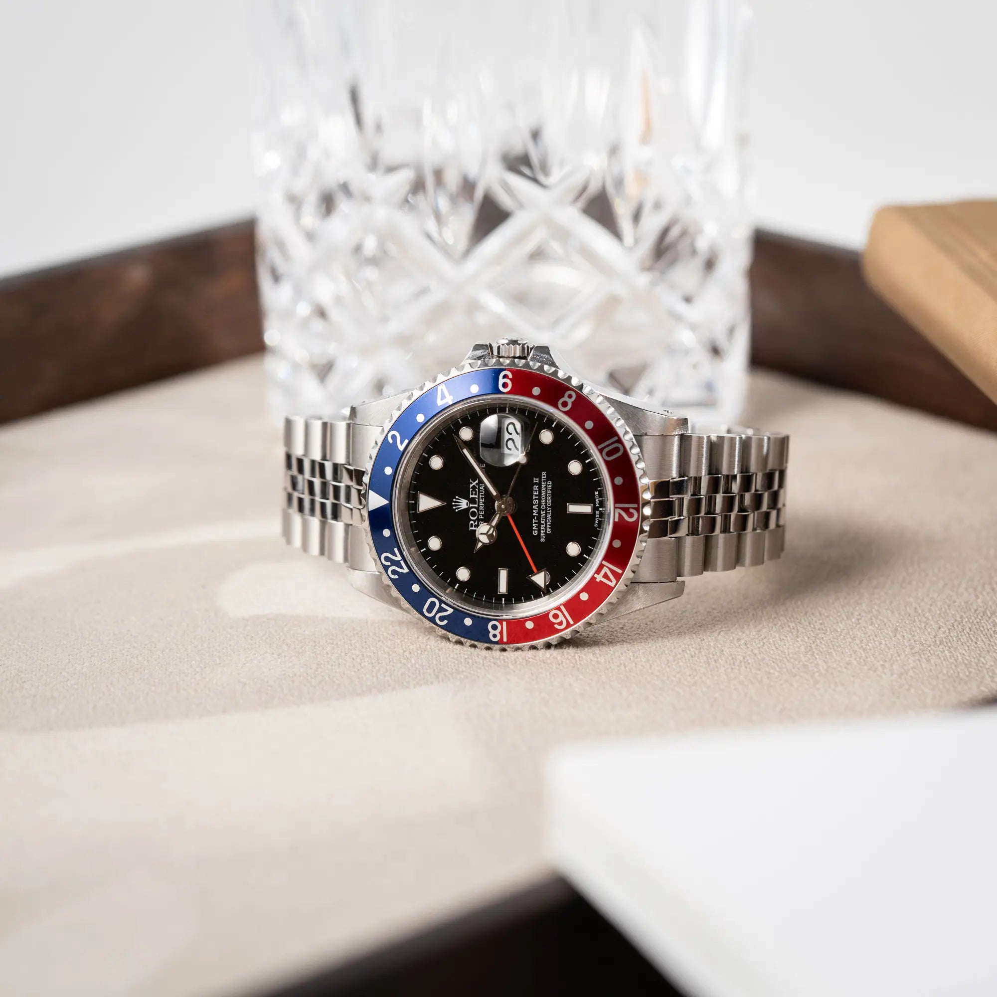 GMT-Master II Pepsi | 16710 | Box & Papiere 2001 | Jubilee | Service