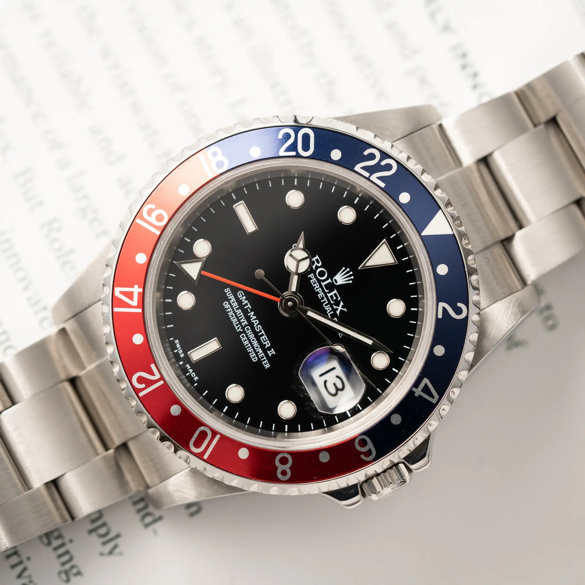 GMT-Master II Pepsi | 16710 | Box & Papiere 2005 | No Hole