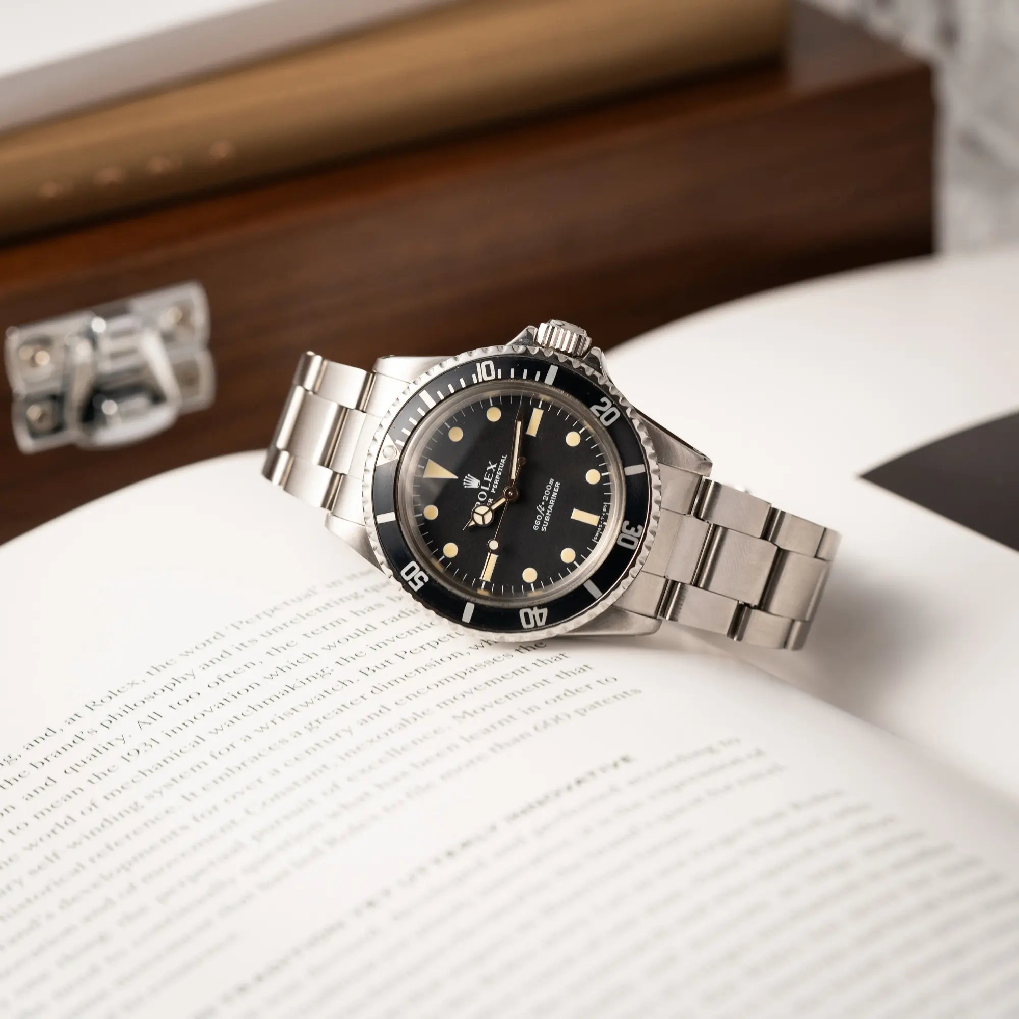 Submariner No Date Mark II Serif | 5513 | Box und Service