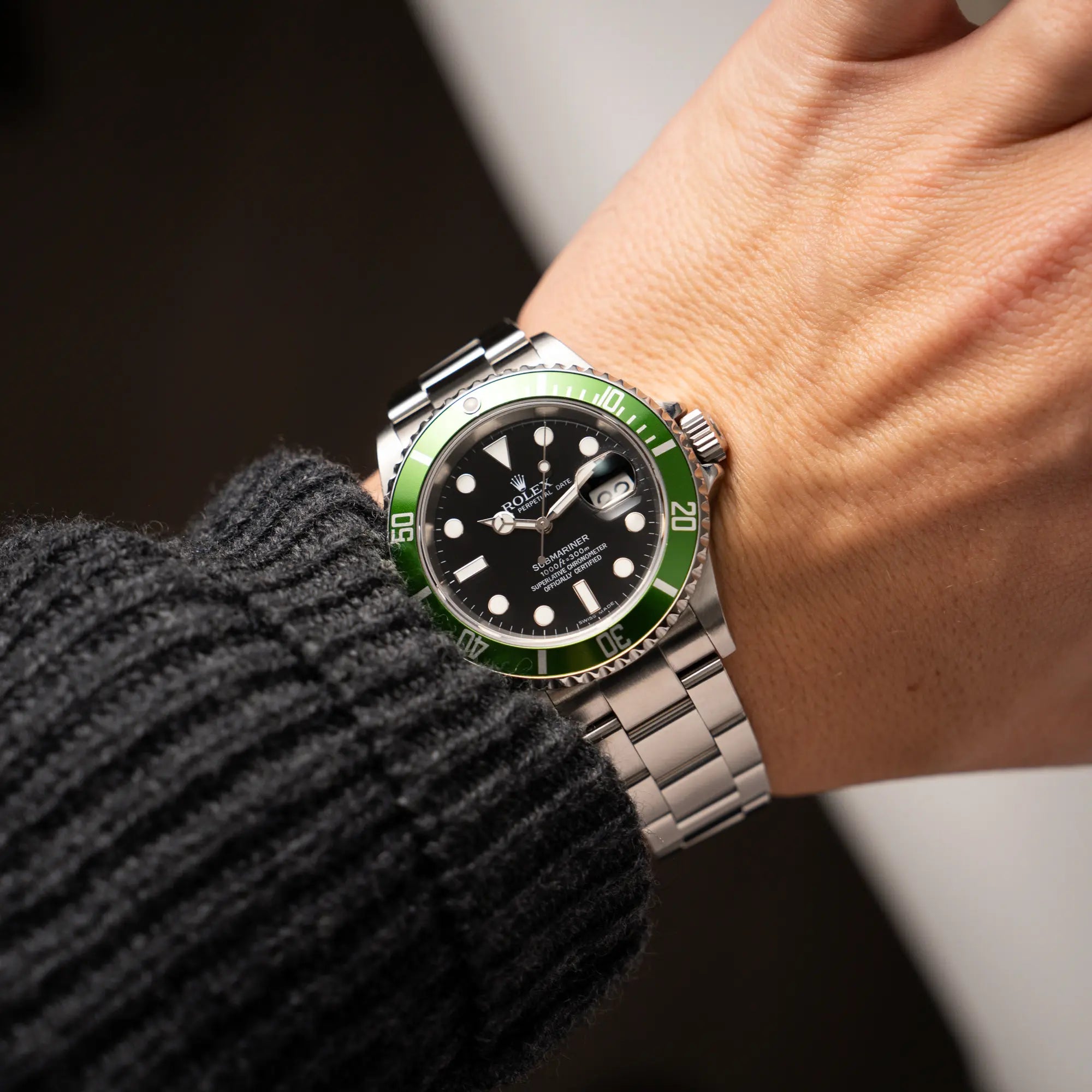 Submariner Date "Kermit" | 16610LV | Full-Set Service 21