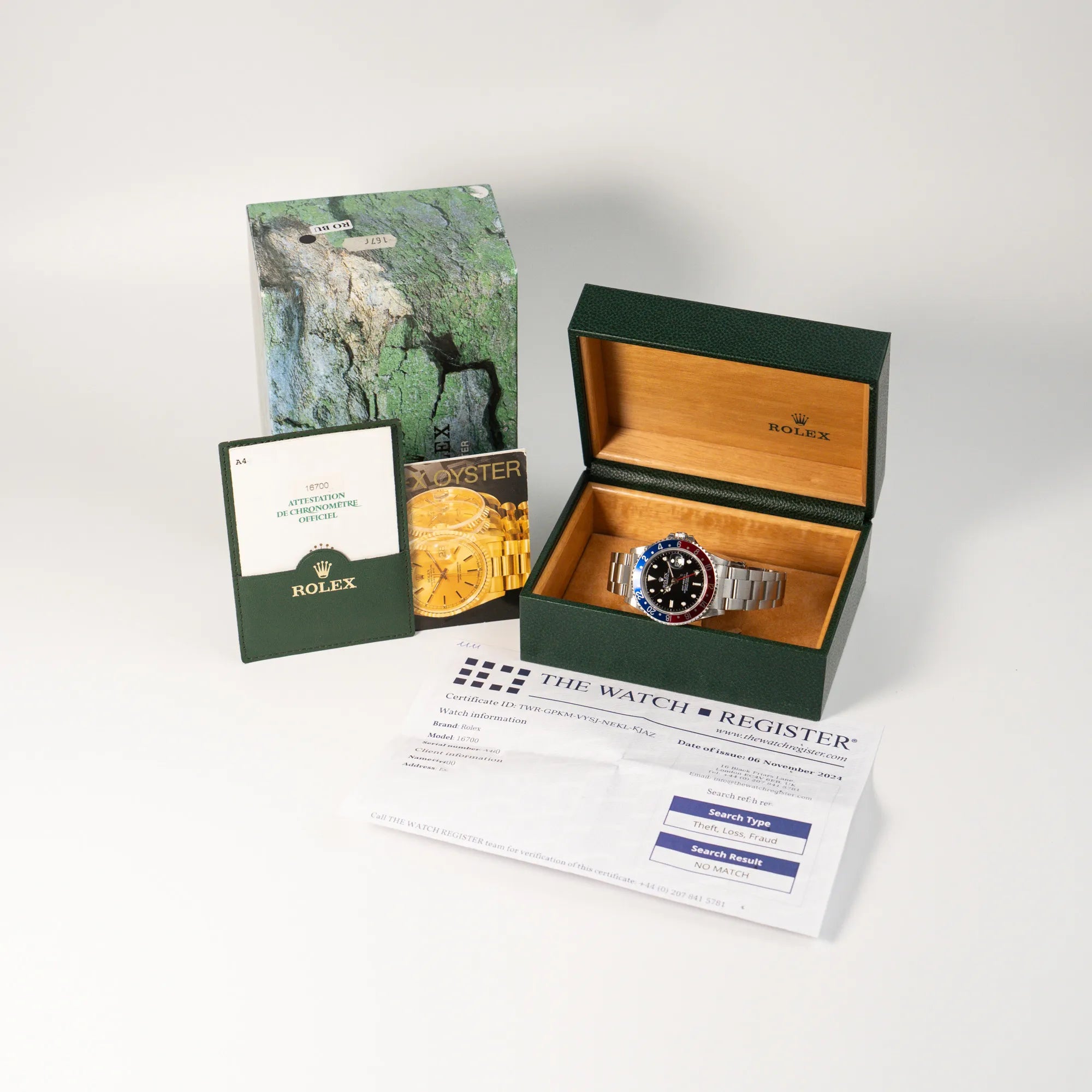 GMT Master Pepsi | 16700 | Box & Papers 1999 | Swiss only