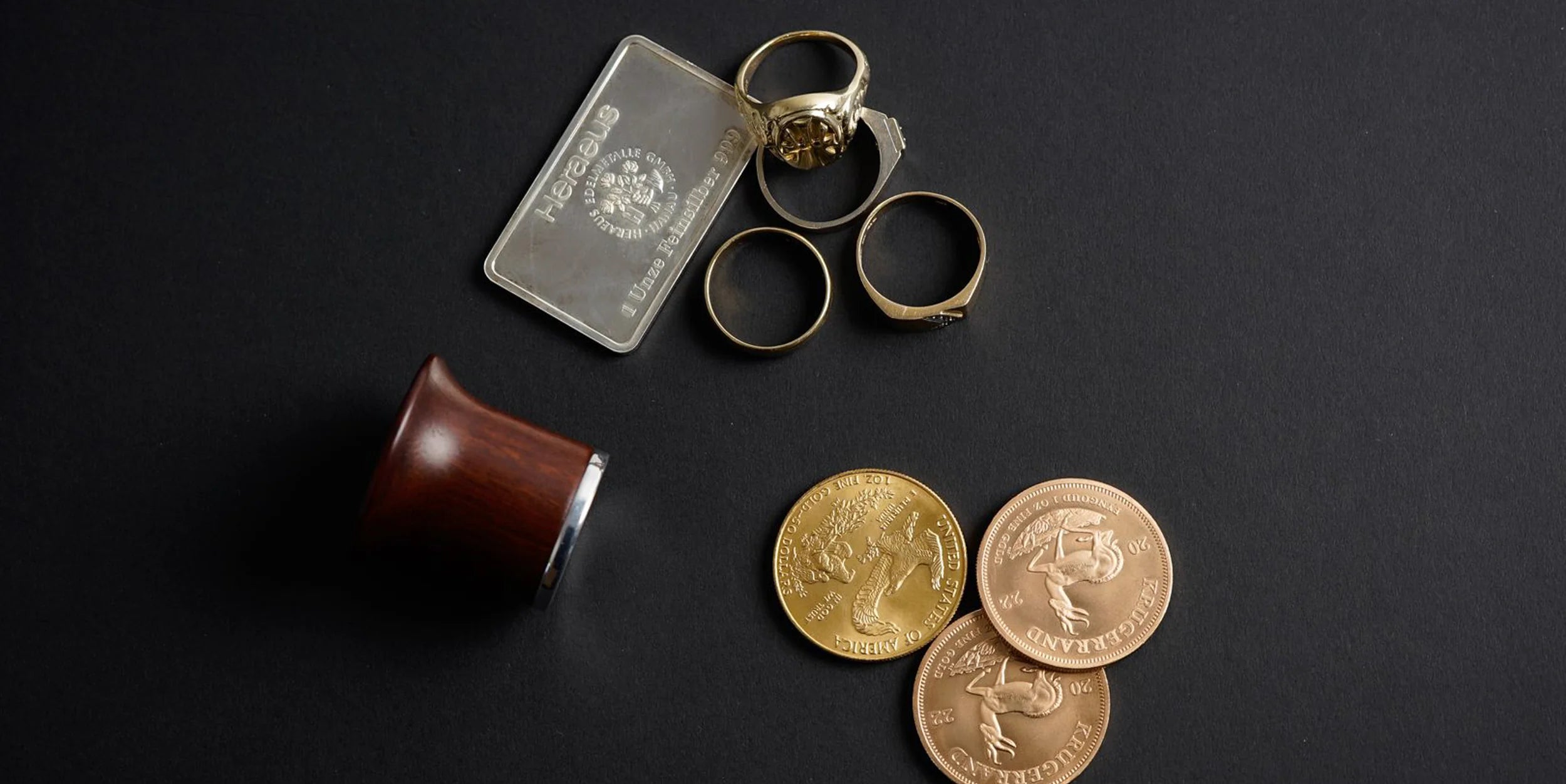 Ankauf von Silber, Altgold aus Schmuck und Krügerrand Goldmünzen bei Schmuckatelier Lang