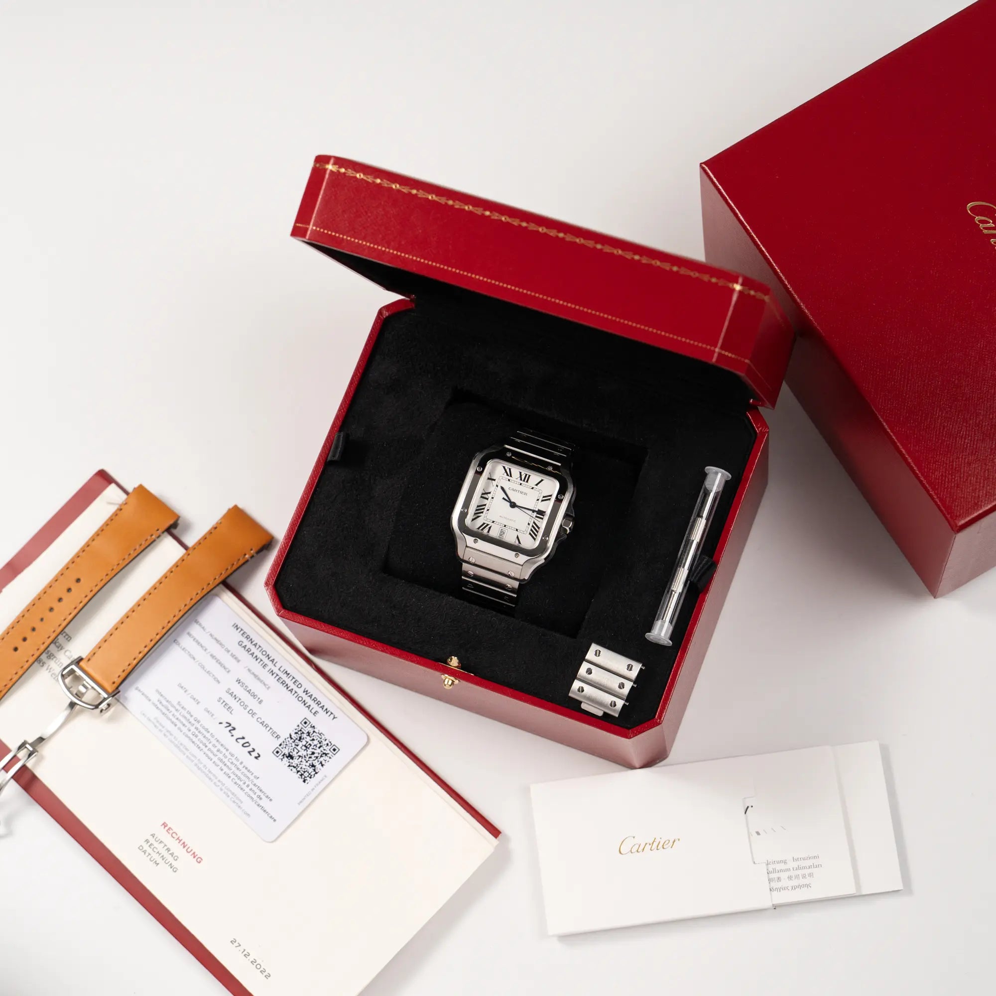 Santos De Cartier Large Model | WSSA0018 | Full-Set 2022