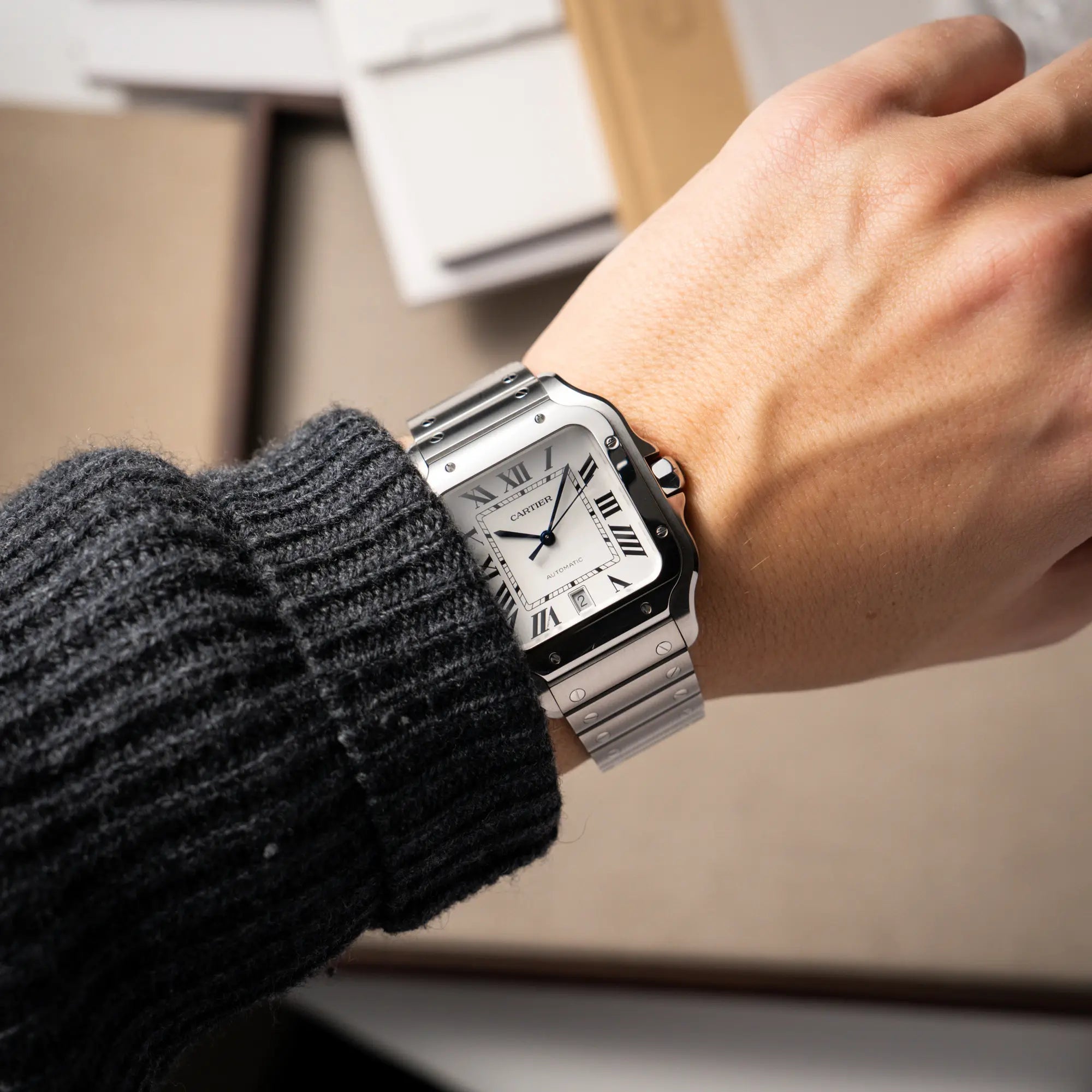 Santos De Cartier Large Model | WSSA0018 | Full-Set 2022