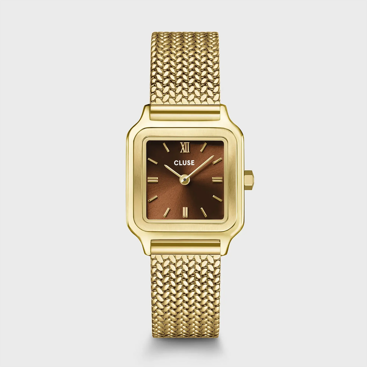 Cluse Gracieuse Petite | Mesh | Gold-tone | Brown dial