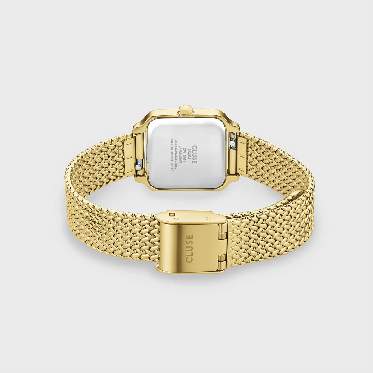 Gracieuse Mini | Mesh | Goldfarben | weißes Zifferblatt