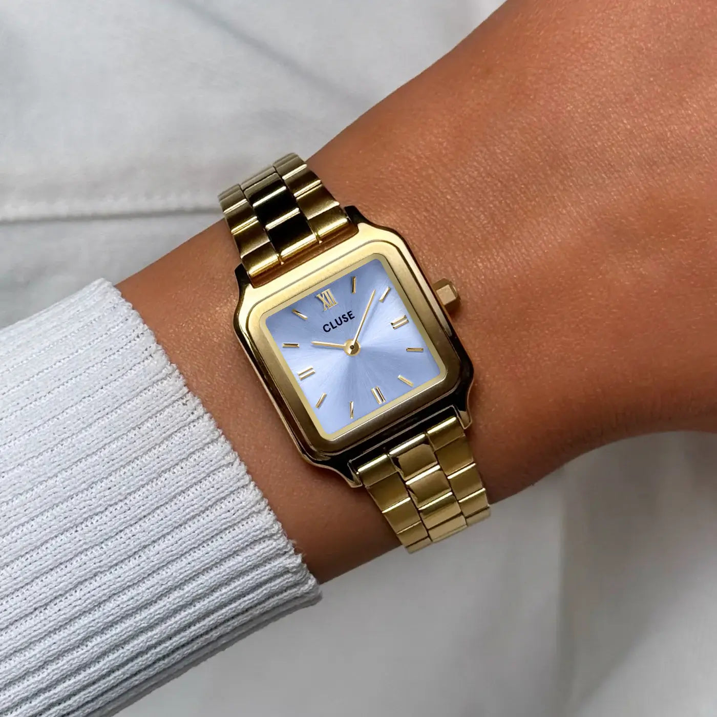Gracieuse Petite | Goldfarben | Fliederfarbenes Ziffernblatt
