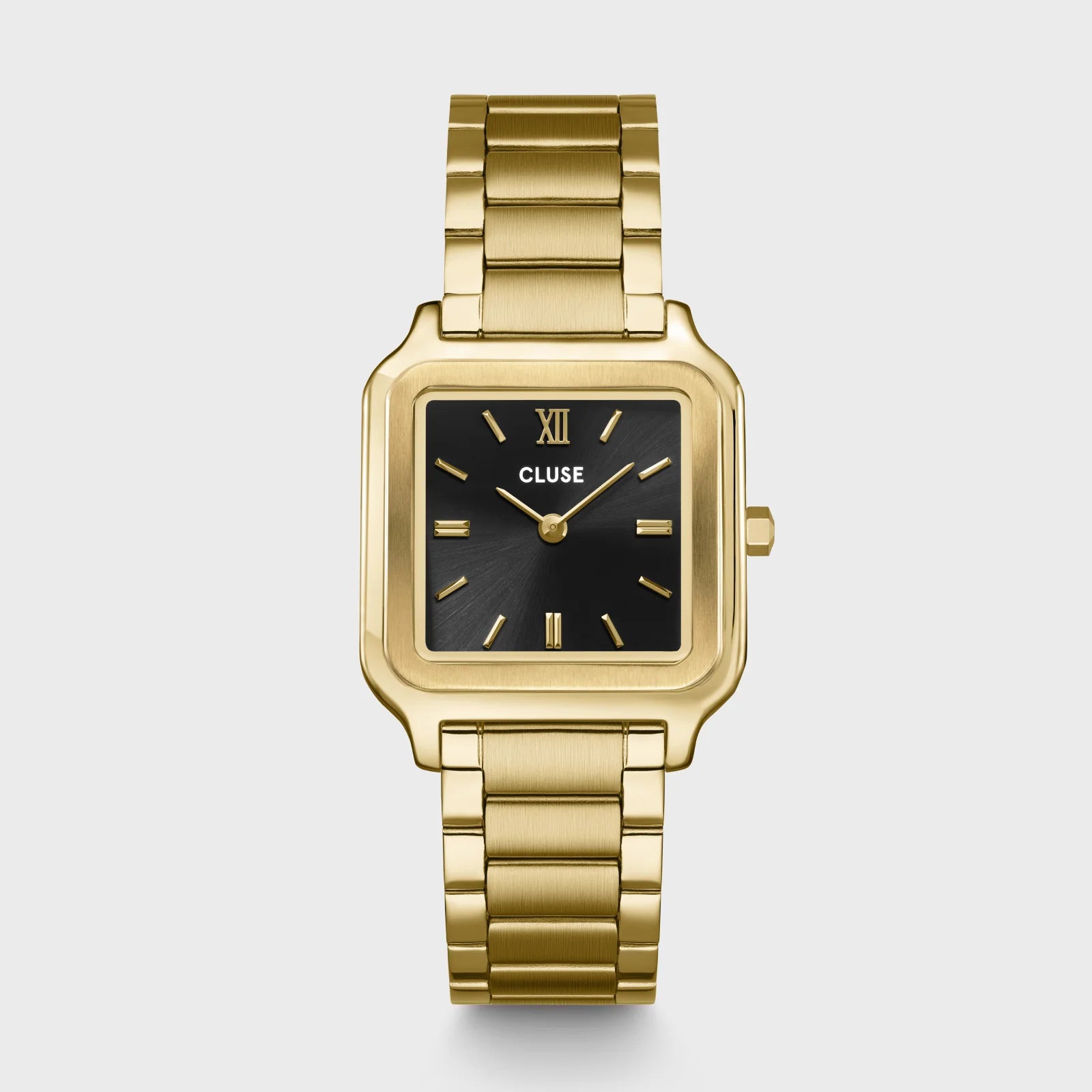 Gracieuse Uhr | Goldfarben | Schwarzes Zifferblatt