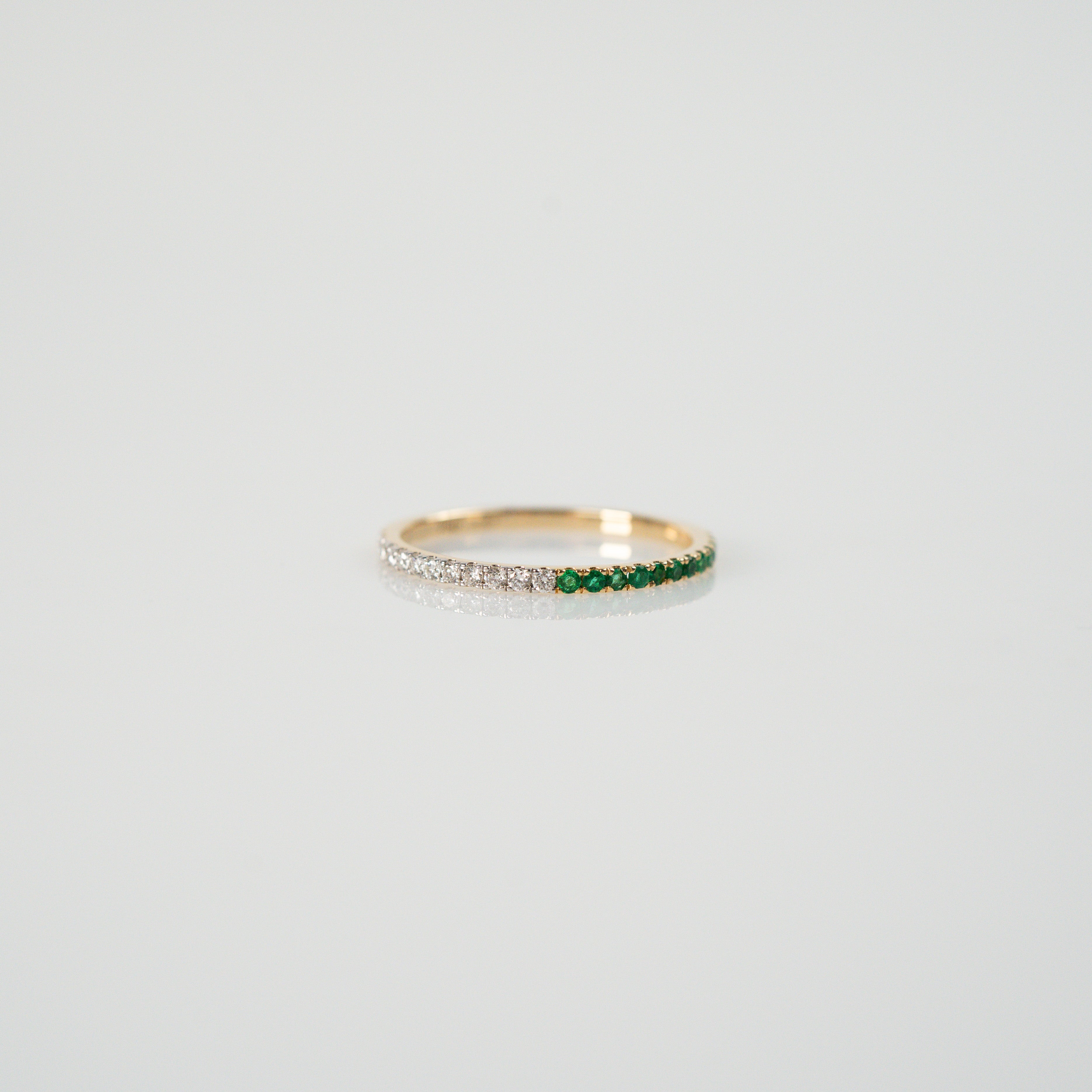 Smaragd Brilliant Ring