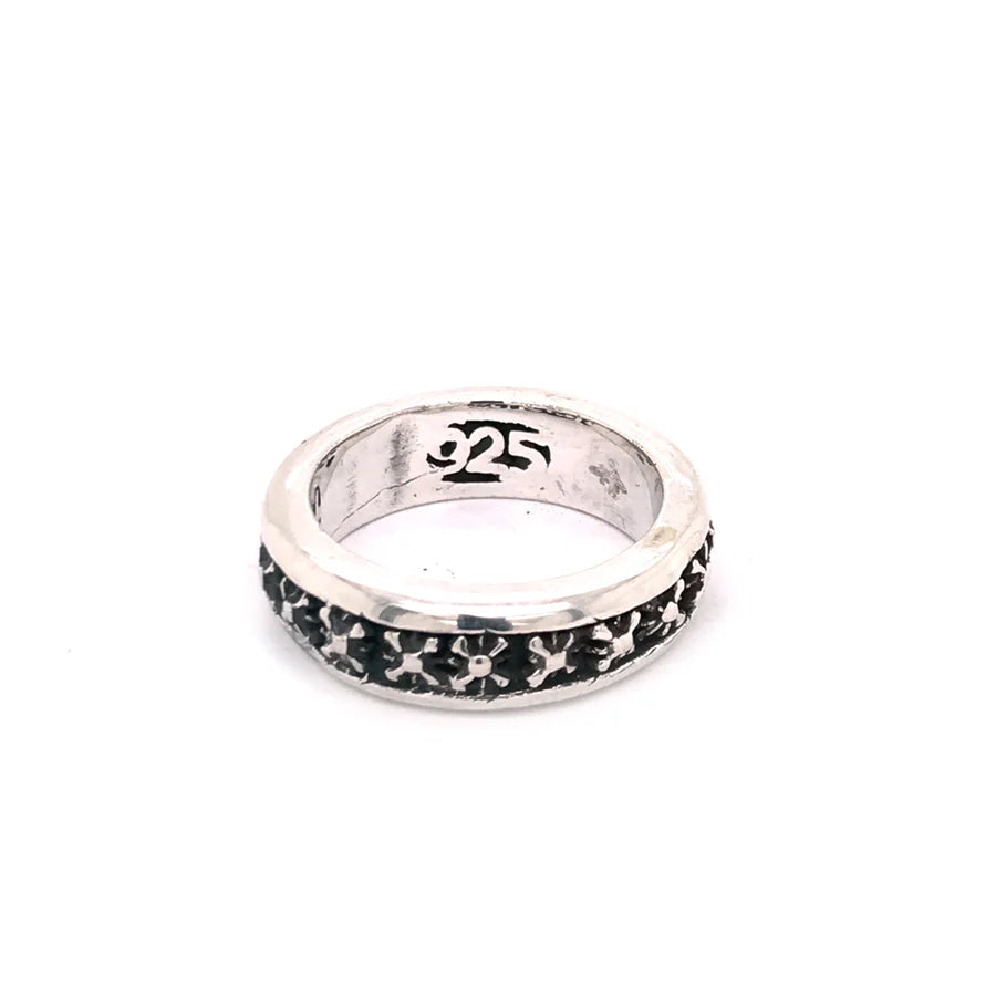Elfcaft Silberrings mit durchgezogenem Morgenstern-Design als zentrales Design-Element
