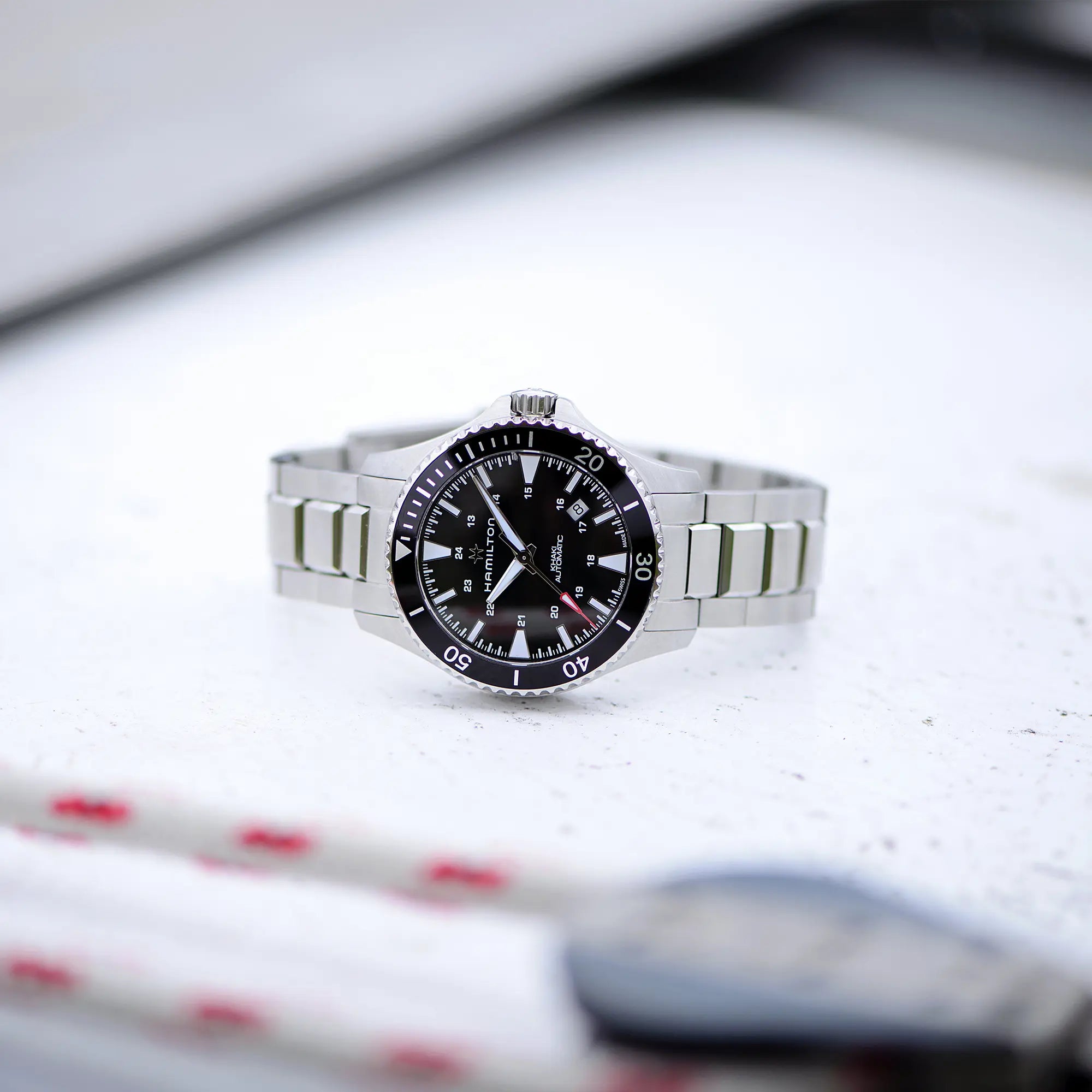 Khaki Navy Scuba Auto | schwarz | 40mm