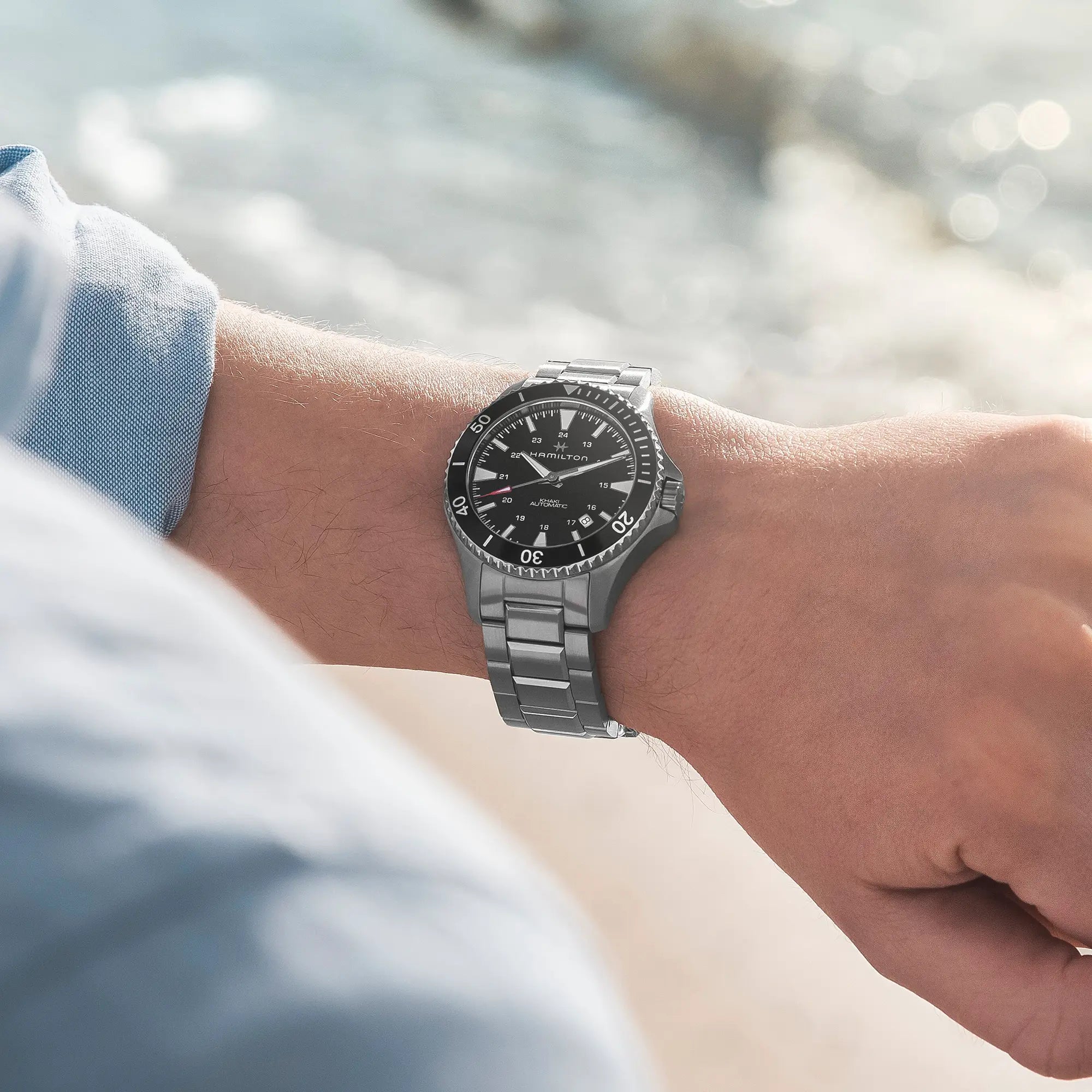 Khaki Navy Scuba Auto | schwarz | 40mm