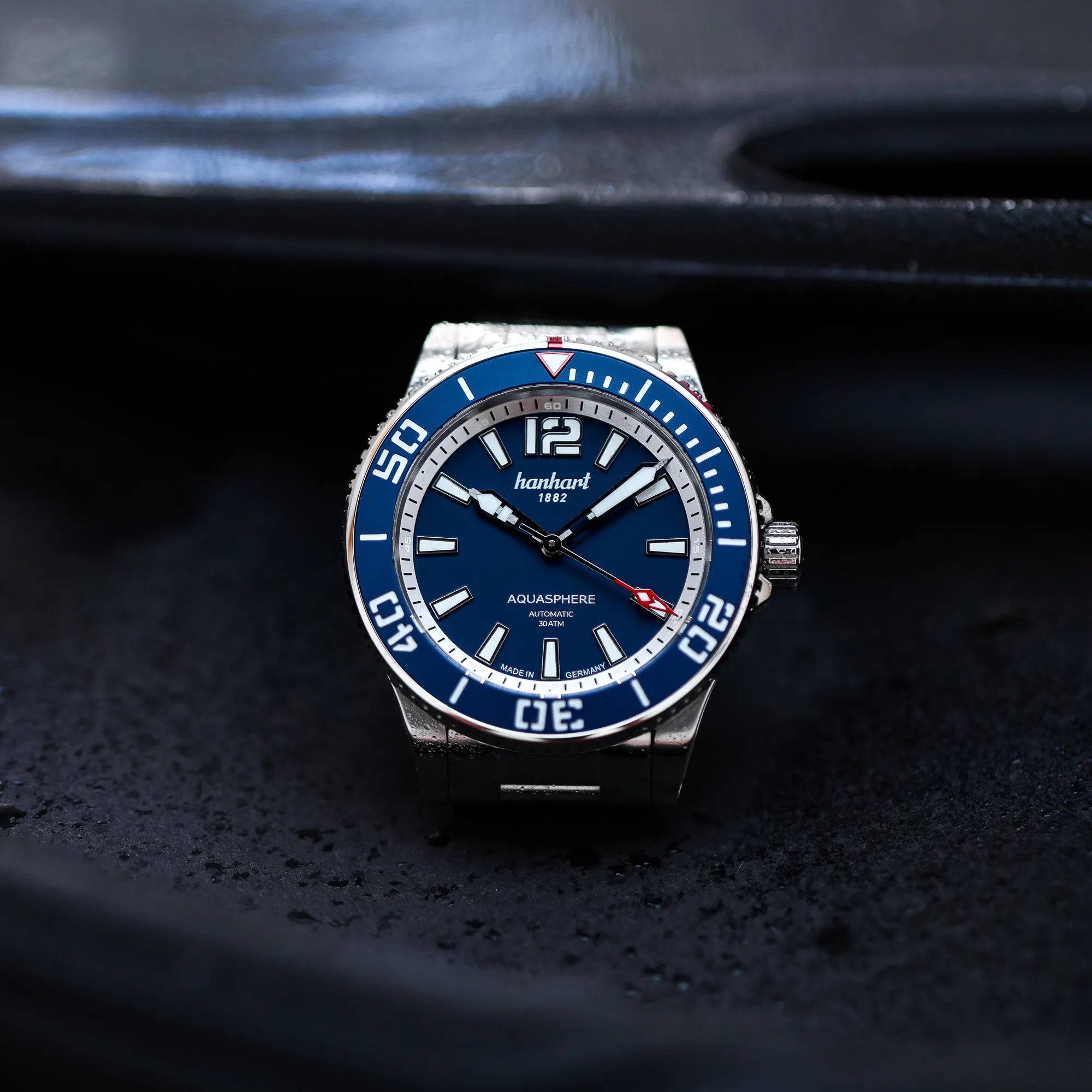 Hanhart AQUASPHERE | FreeFall Blue - 42mm