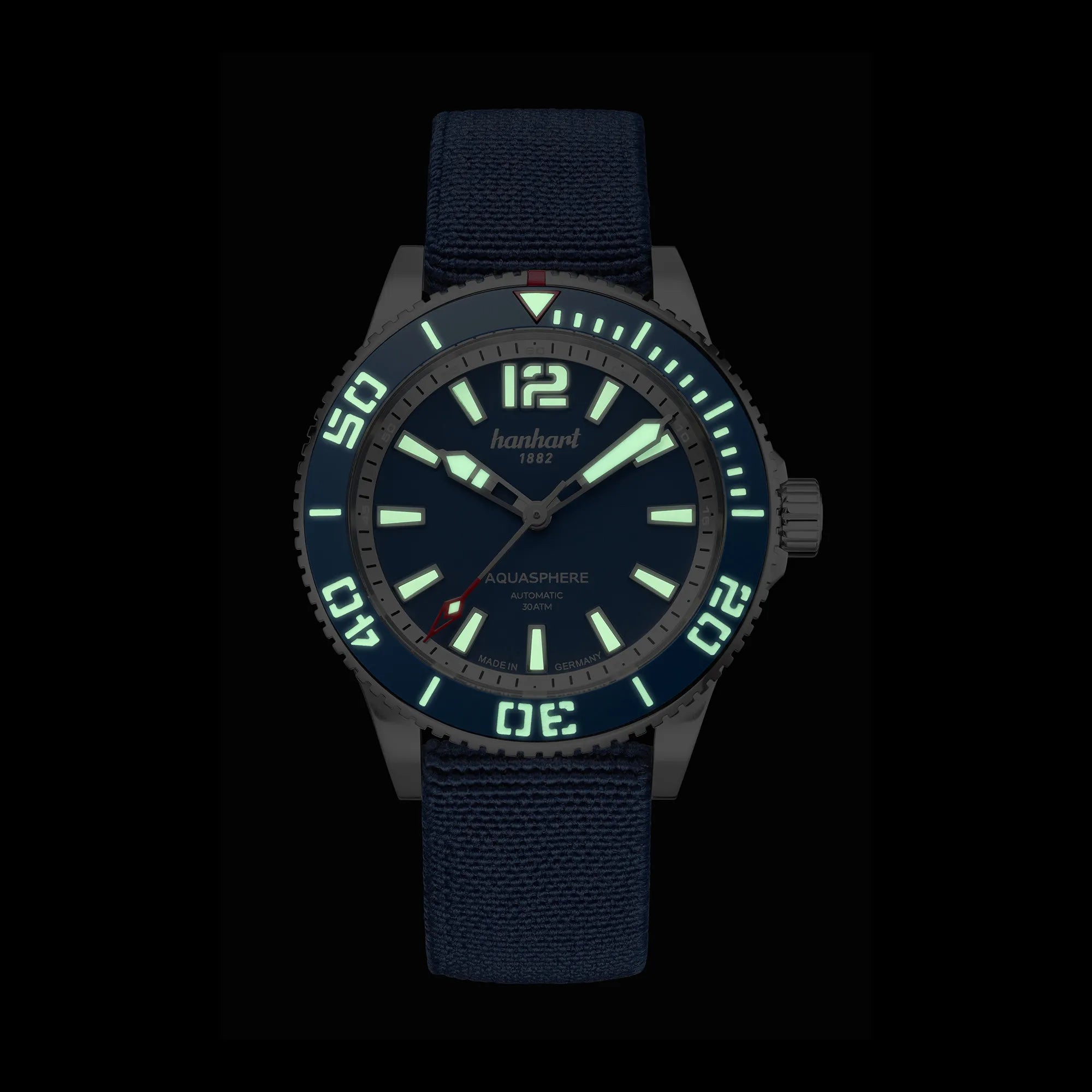 Hanhart AQUASPHERE | FreeFall Blue - 42mm