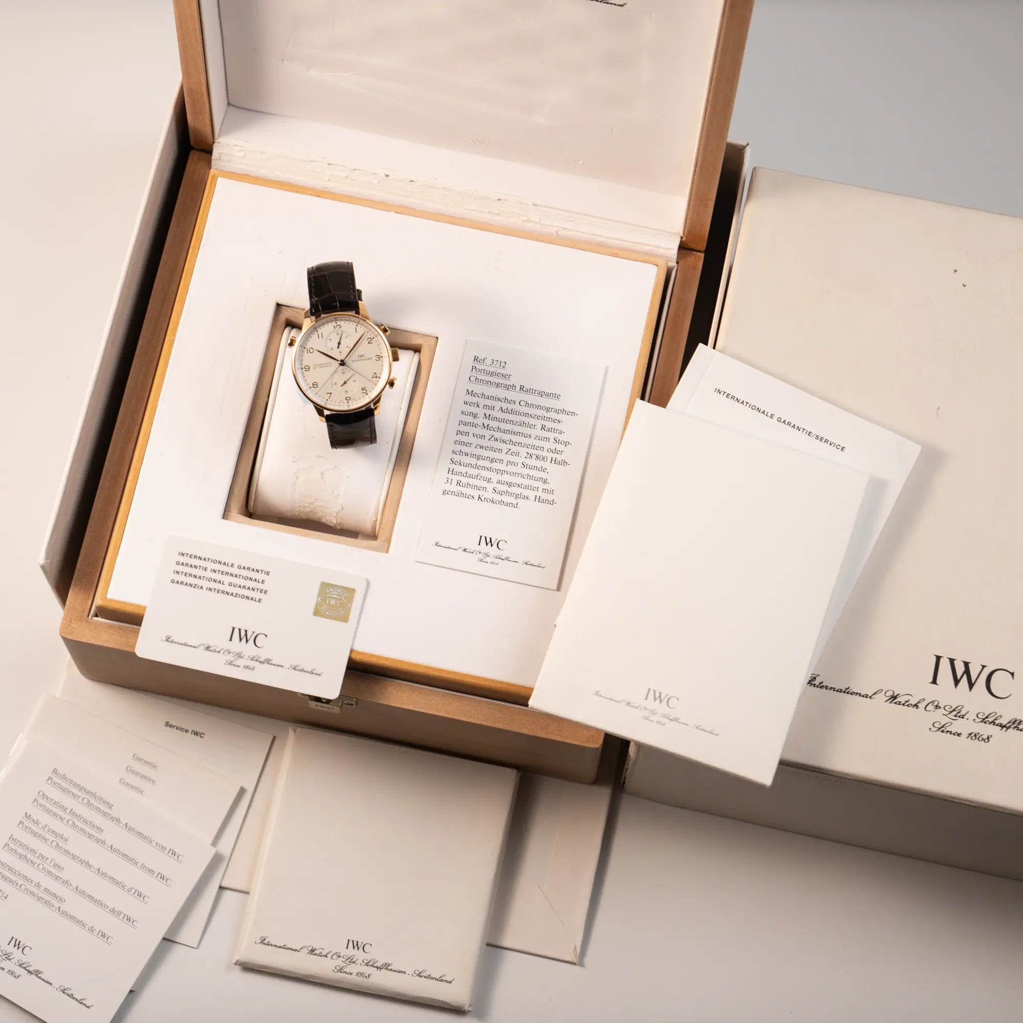 Portugieser Rattrapante Chronograph Rosé | IW3712 | Full-Set