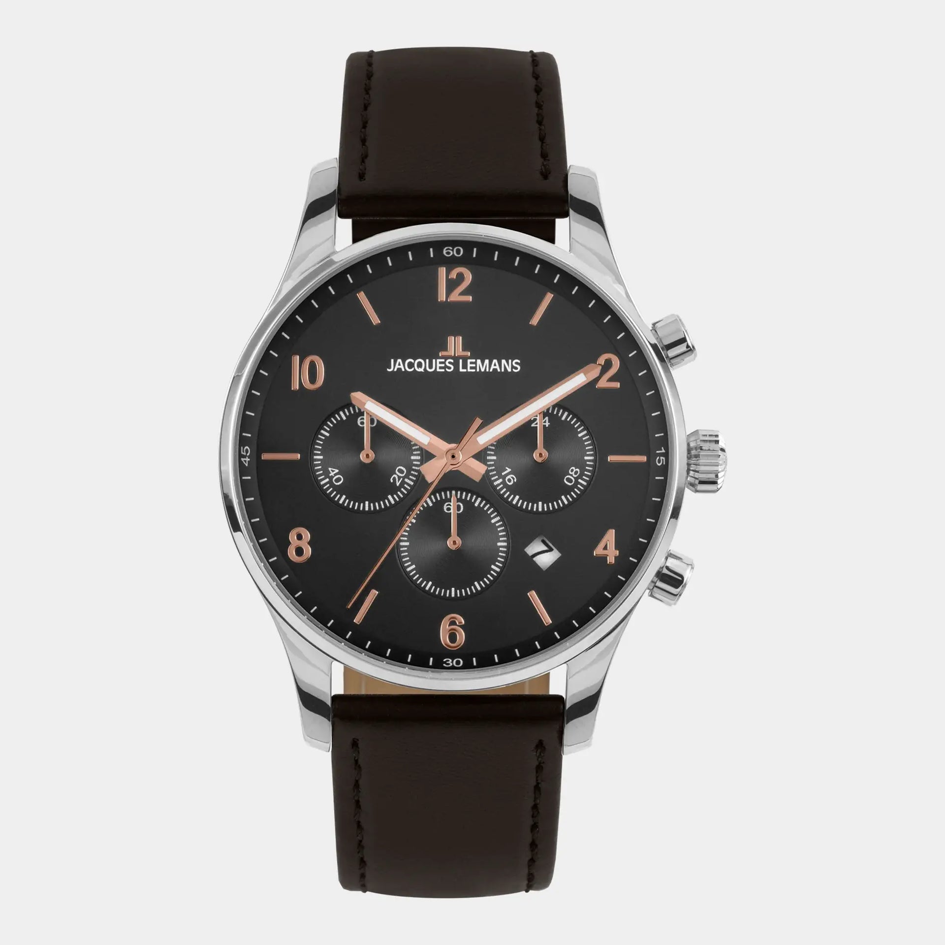 Jacques Lemans London Chronograph 1 2126F Watch anthracite