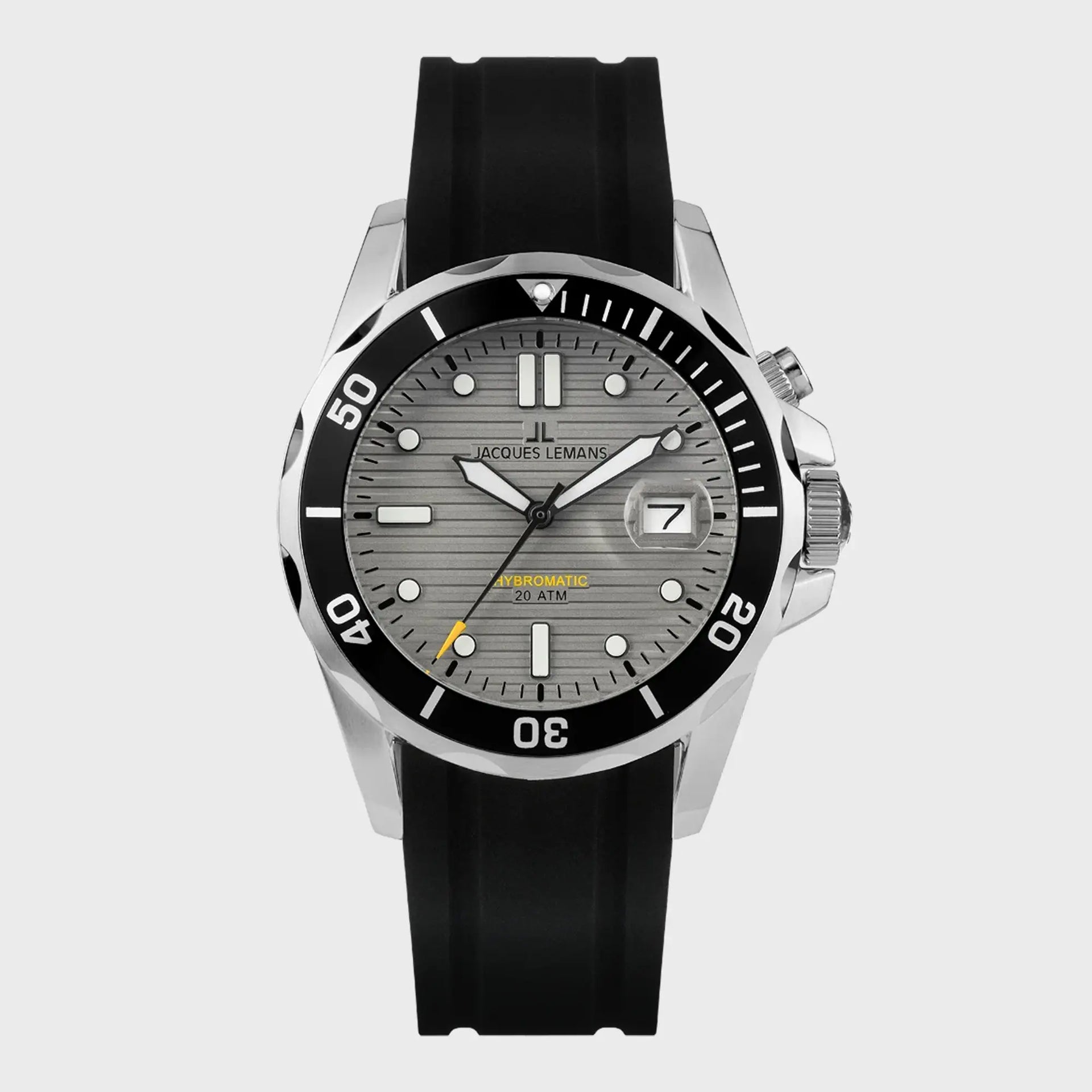 Jacques Lemans Uhr Hybromatic Schwarz-Grau Schmuckatelier Lang