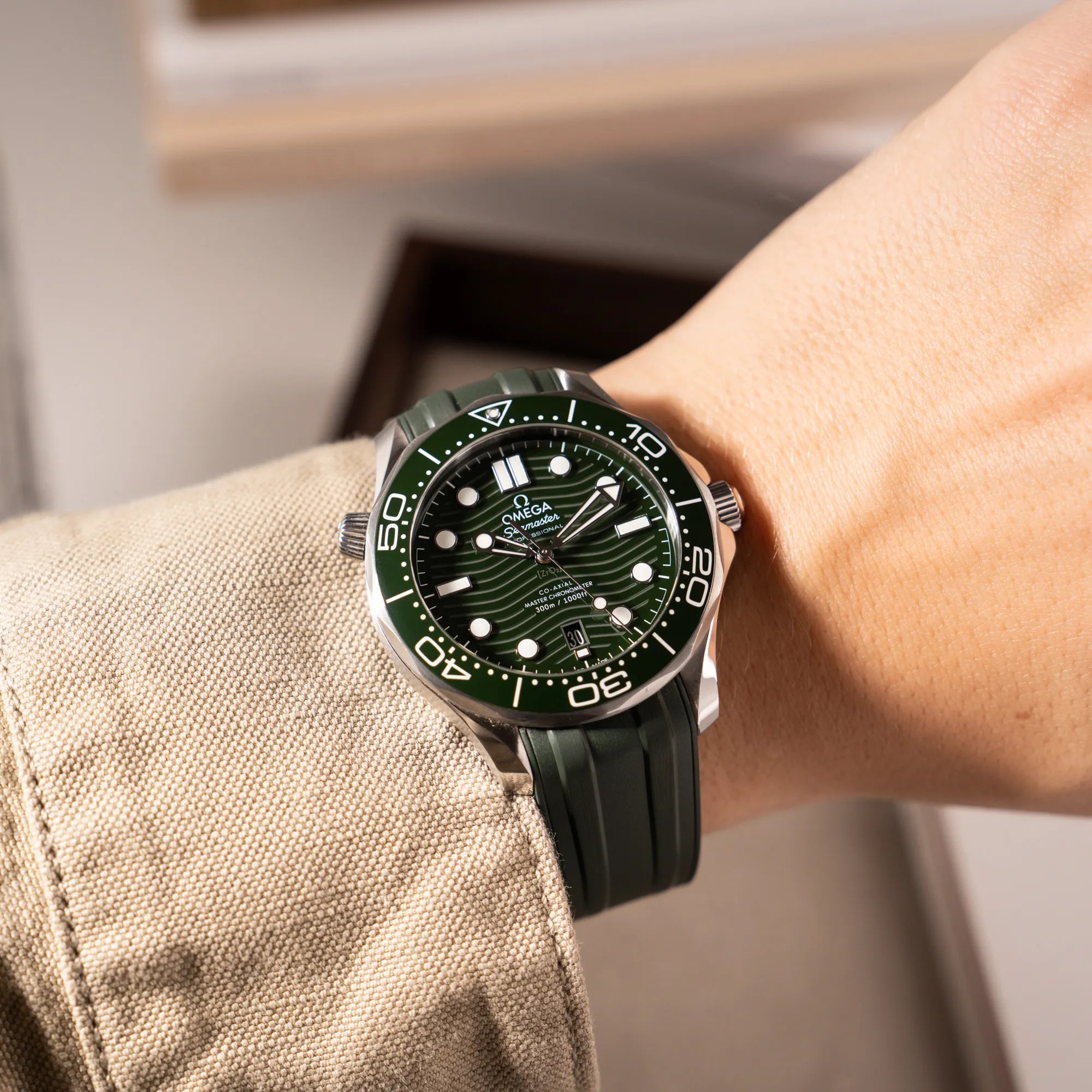 Seamaster Diver 300M | Green Dial | Full-Set 2023 | Faltschließe | DE