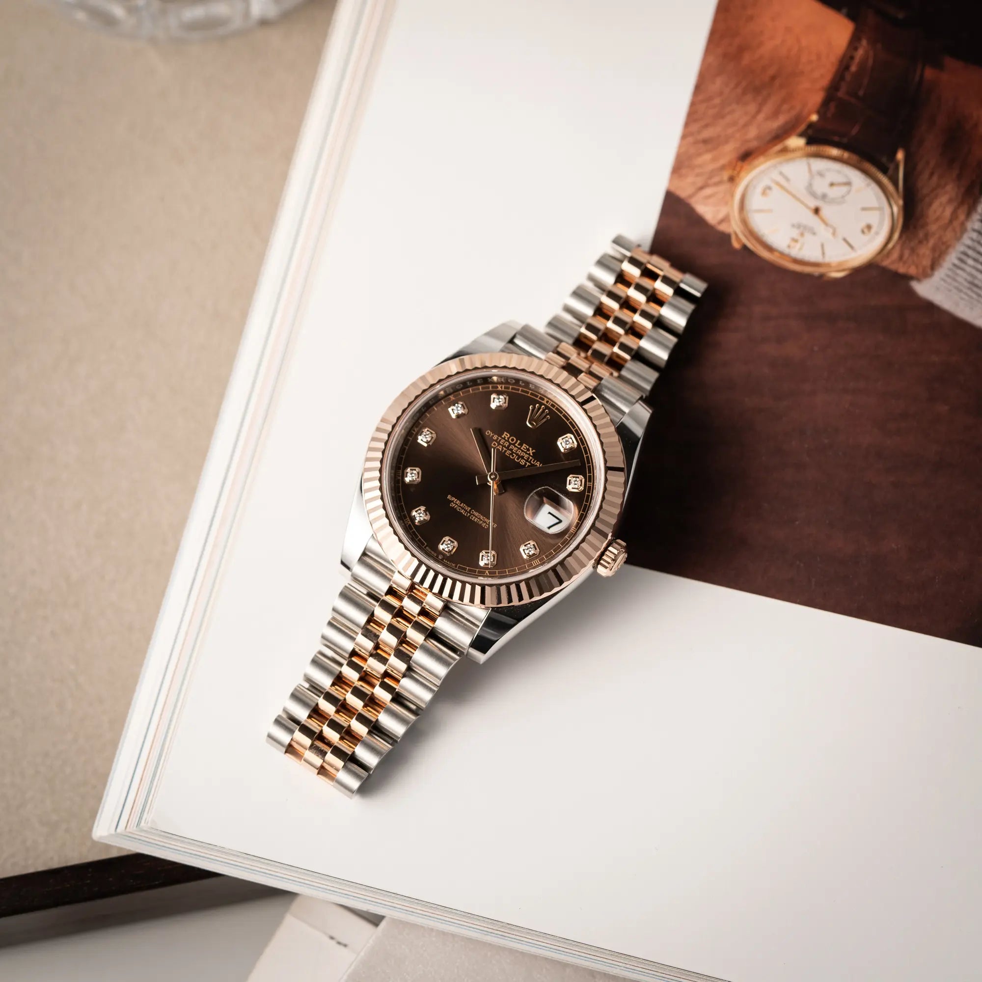 Datejust 41 Chocolate Stahl-Rosé | 126331 | Full-Set 2023