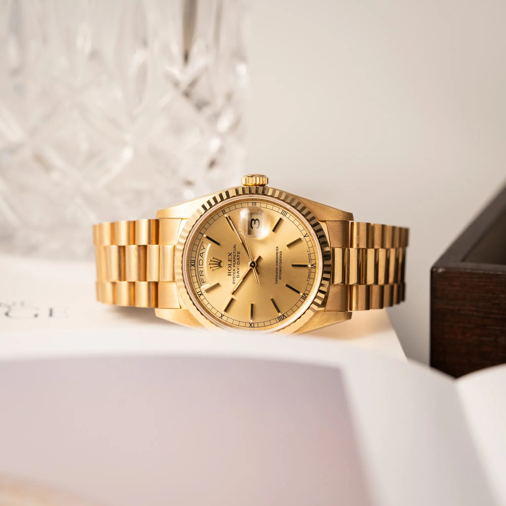 Day-Date 36 | 18238 | Box & Papiere 1990 | Sammlerstück