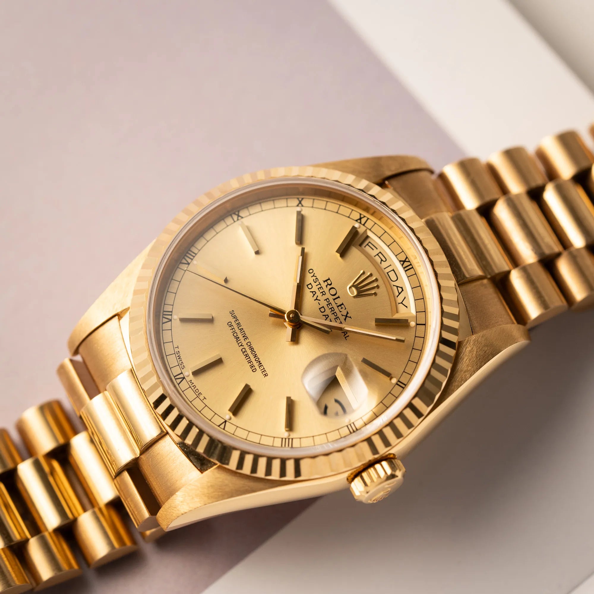 Day-Date 36 | 18238 | Box & Papiere 1990 | Sammlerstück