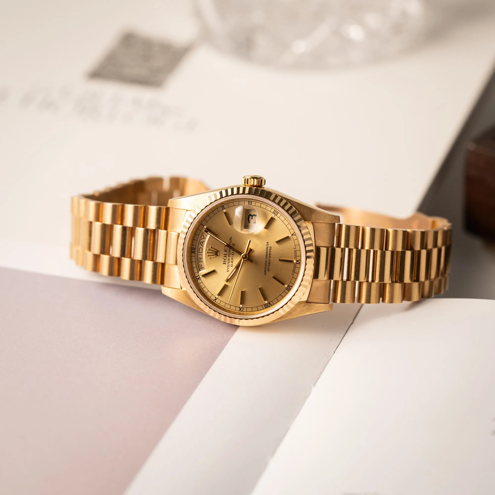 Day-Date 36 | 18238 | Box & Papiere 1990 | Sammlerstück