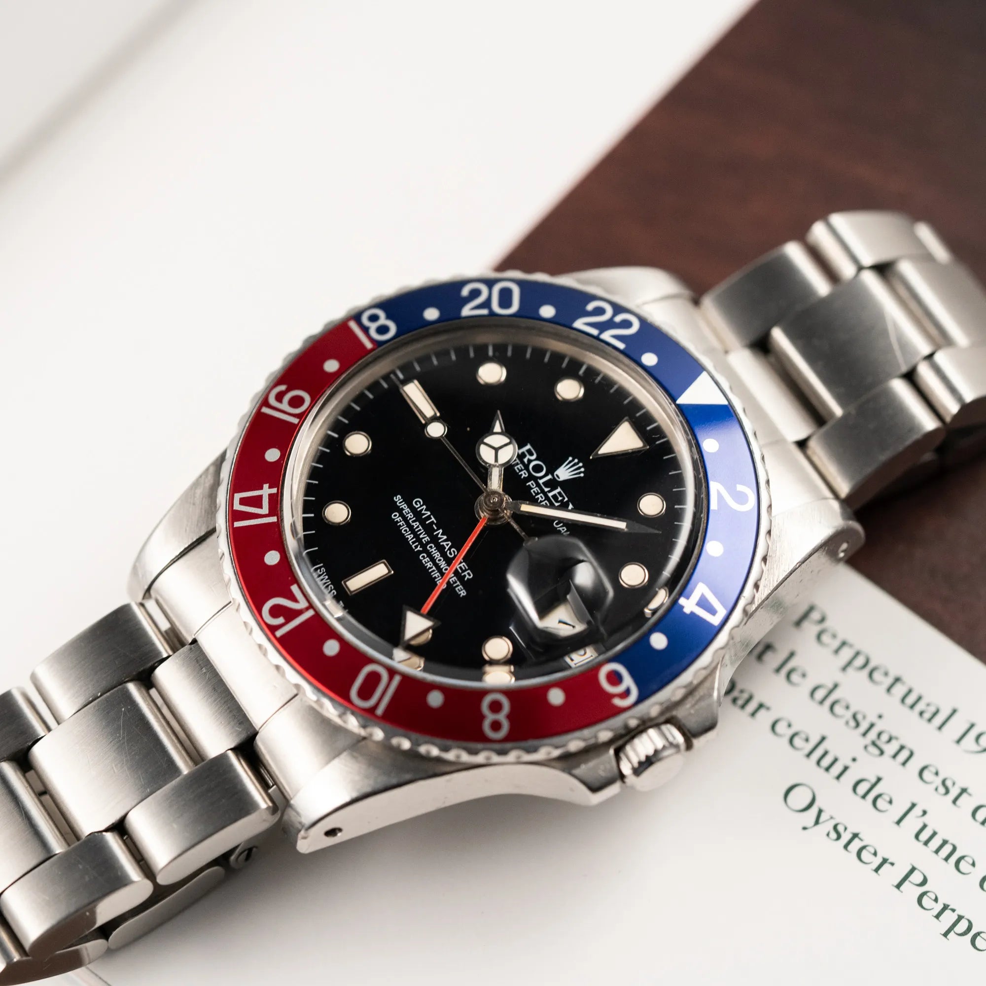 Rolex GMT-Master Pepsi "No Date" | 16750 | Box & Zertifikat | 1984