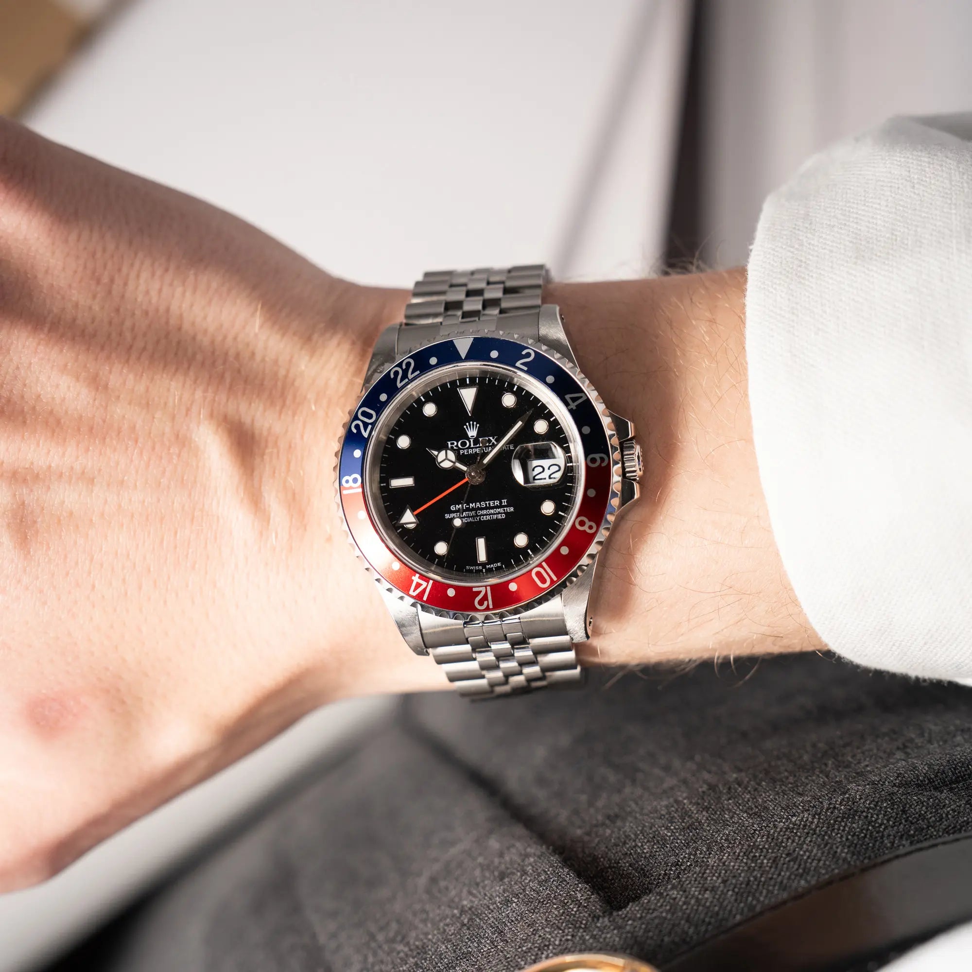 GMT-Master II Pepsi | 16710 | Box & Papiere 2001 | Jubilee | Service