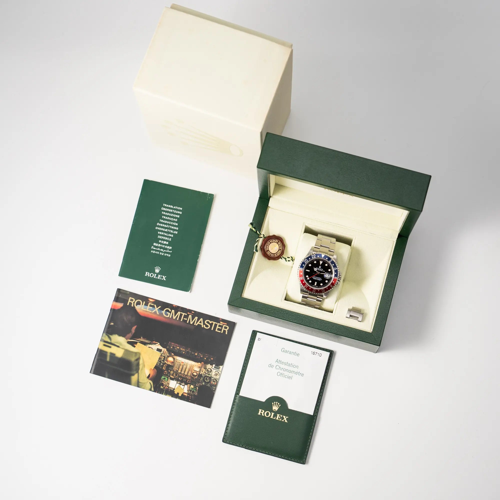 GMT-Master II Pepsi | 16710 | Box & Papiere 2005 | No Hole