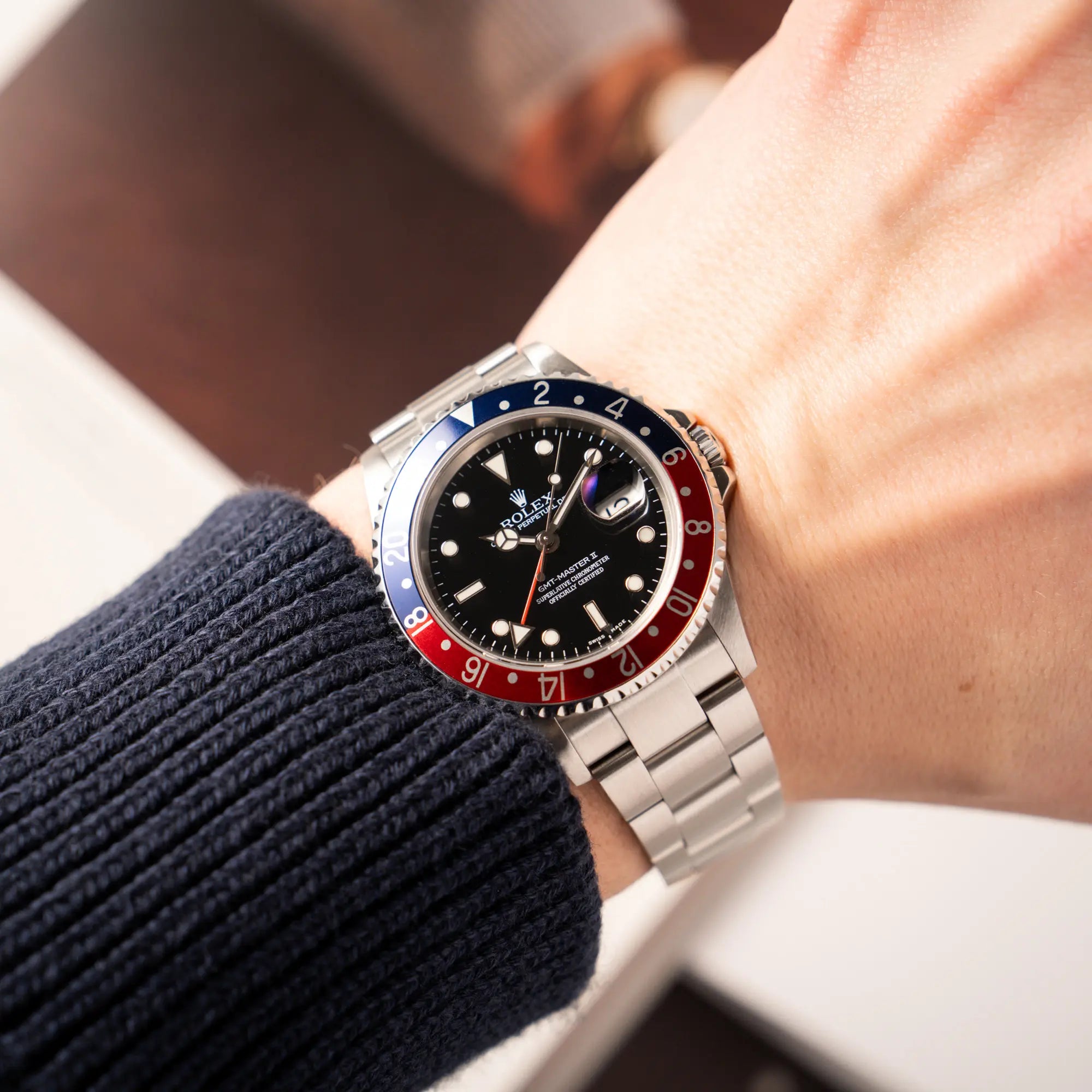 GMT-Master II Pepsi | 16710 | Box & Papiere 2005 | No Hole