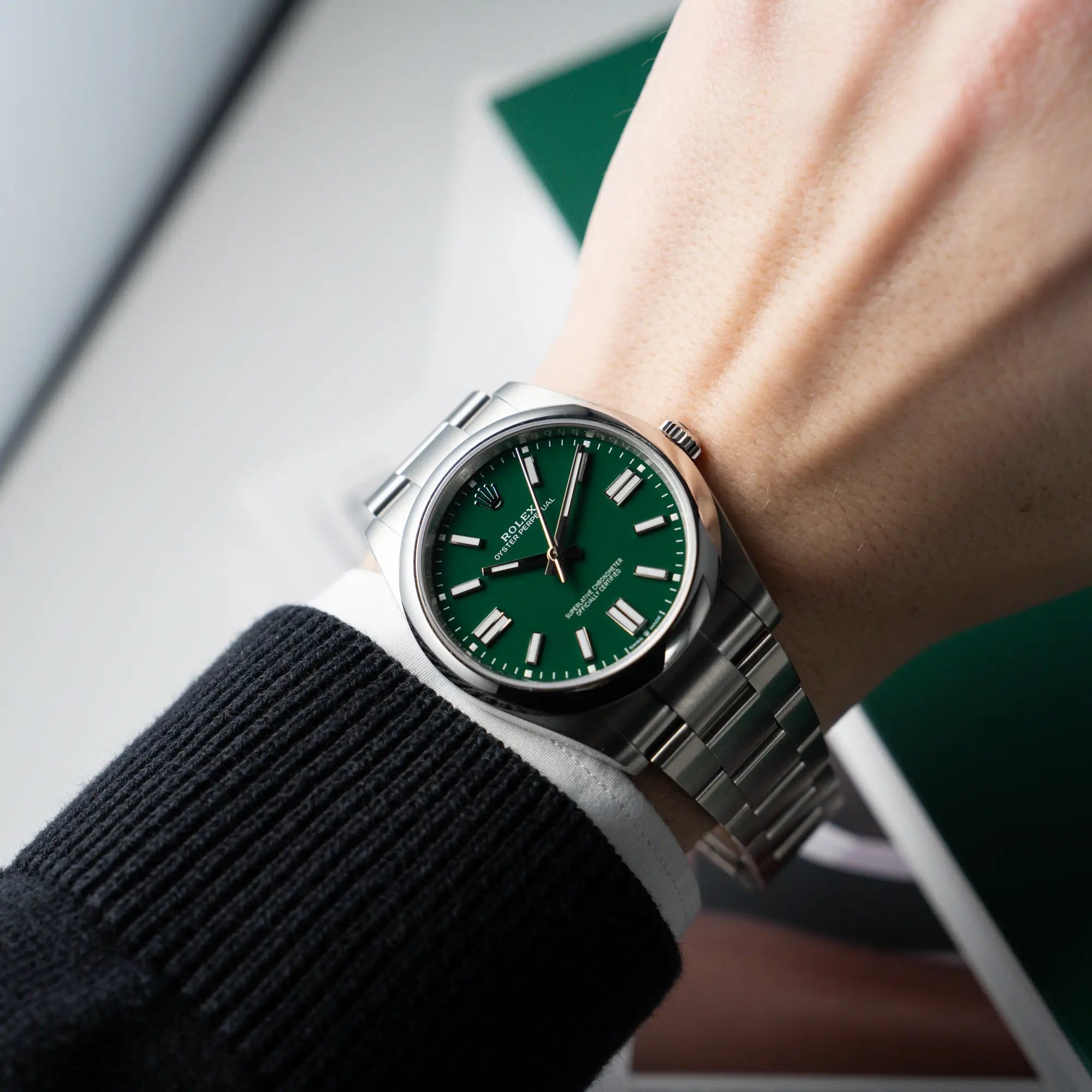 Oyster Perpetual 41 | 124300 | Full-Set | 2024 | Green Neu