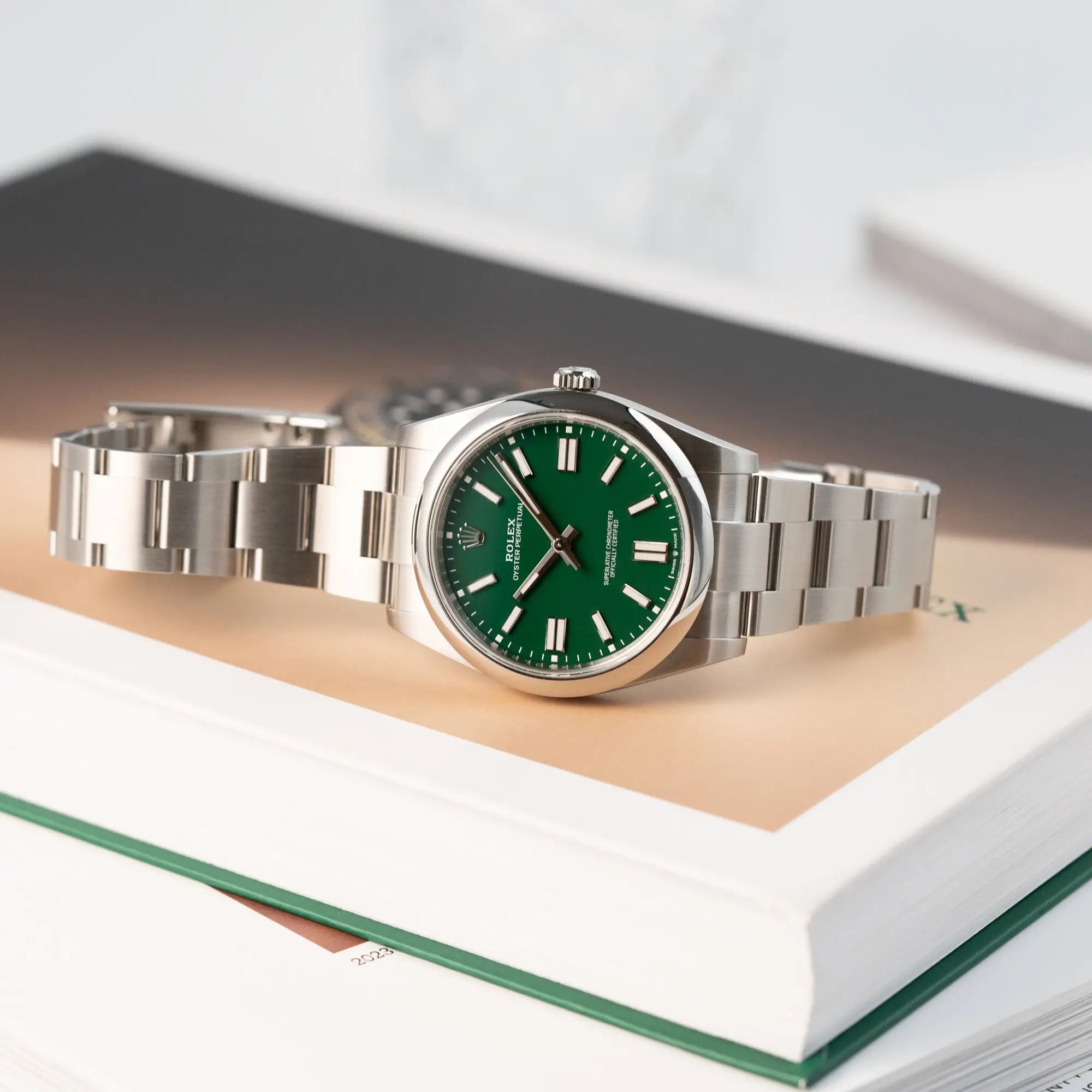 Oyster Perpetual 41 | 124300 | Full-Set | 2024 | Green Neu