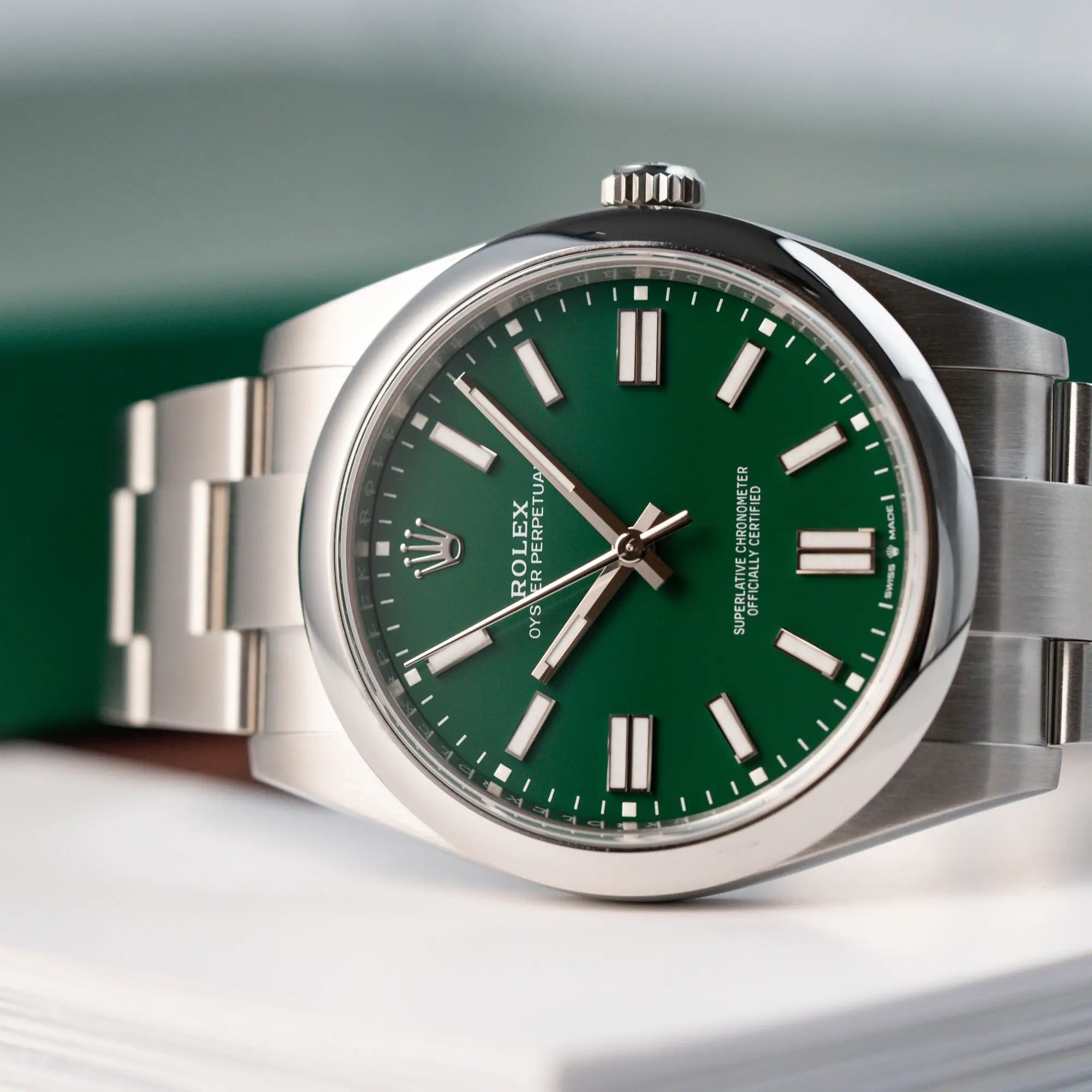 Oyster Perpetual 41 | 124300 | Full-Set | 2024 | Green Neu