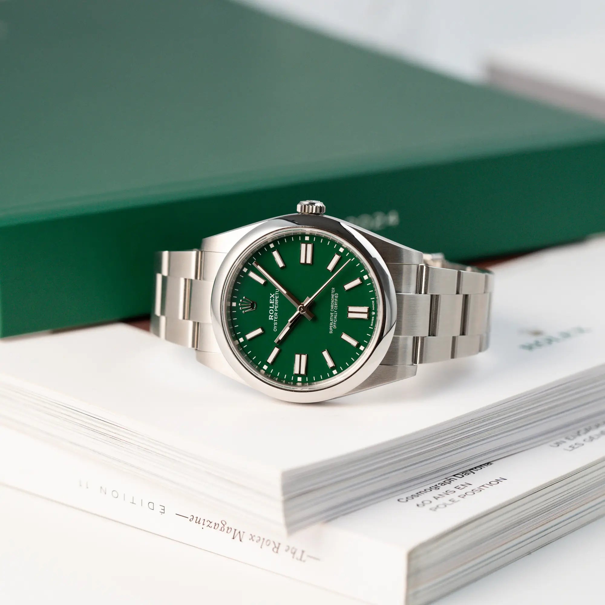 Oyster Perpetual 41 | 124300 | Full-Set | 2024 | Green Neu